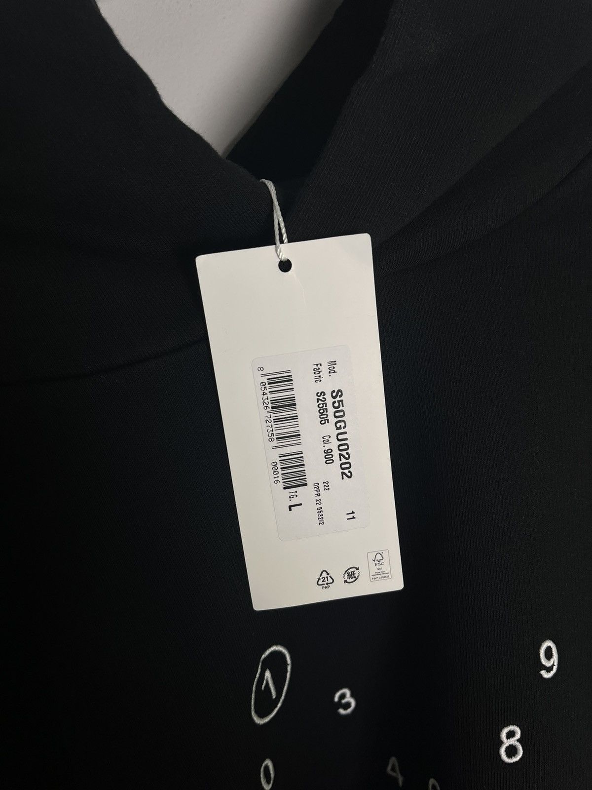 Maison Margiela Maison Margiela hoodie black oversize Size US L / EU 52-54 / 3 - 3 Thumbnail