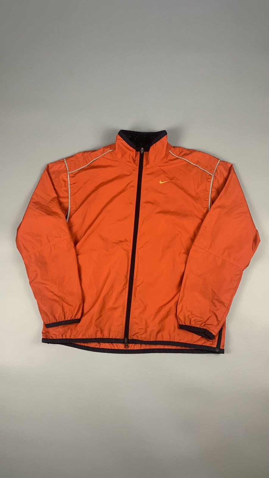 Nike × Vintage Nike vintage track jacket orange swoosh Size US L / EU 52-54 / 3 - 3 Thumbnail