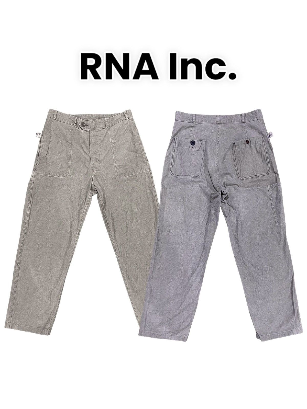 Japanese Brand × Vintage Vintage Japanese RNA Military Utility Style Pants Size US 32 / EU 48 - 1 Thumbnail
