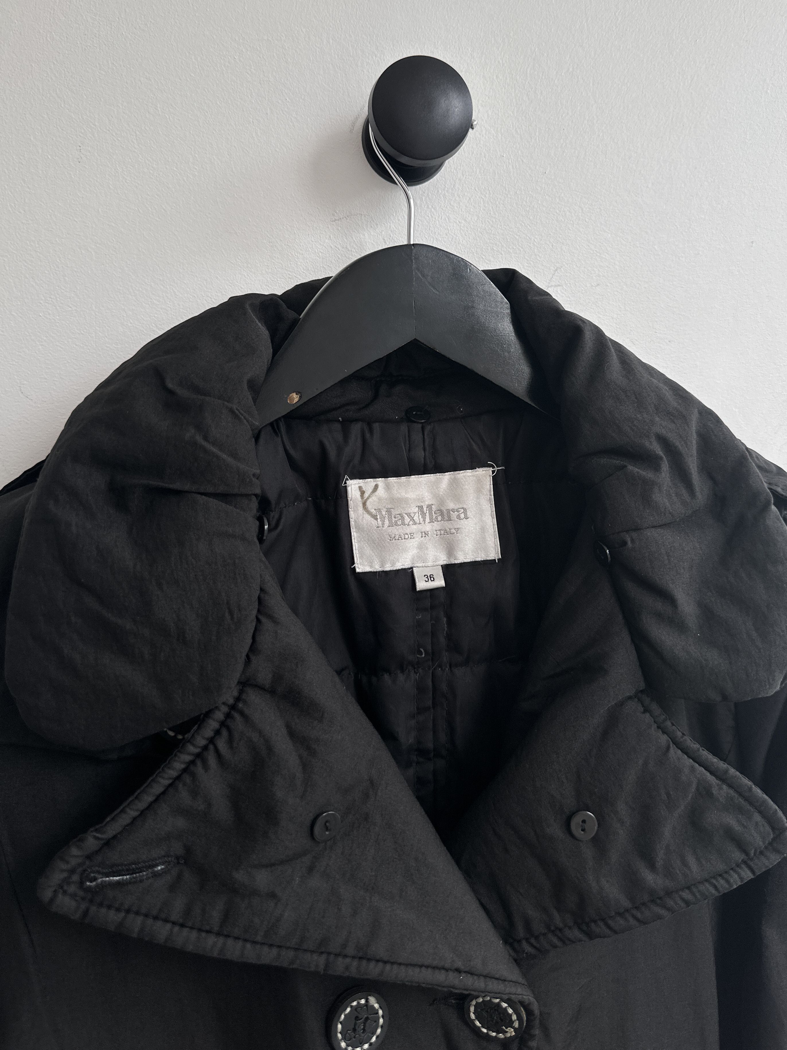 Max Mara Max Mara Black Coat Jacket Size XS / US 0-2 / IT 36-38 - 9 Thumbnail