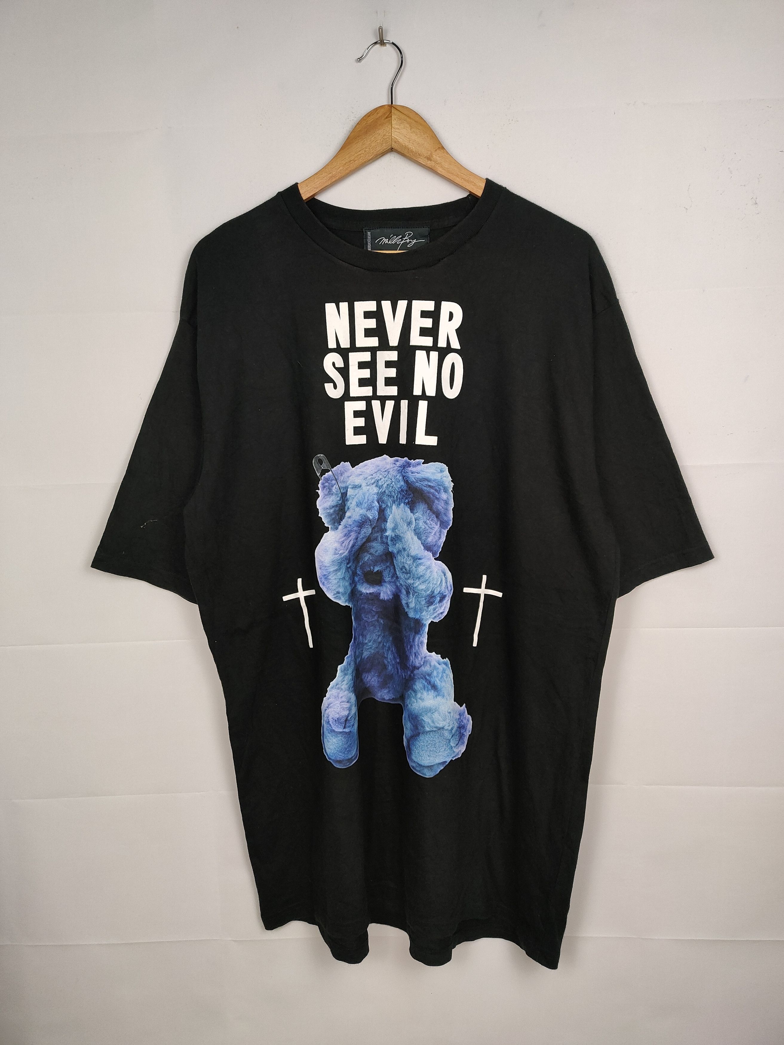 Designer × Japanese Brand Milkboy Teddy Bear 'Never See No Evil' Shirt Size US XL / EU 56 / 4 - 1 Thumbnail
