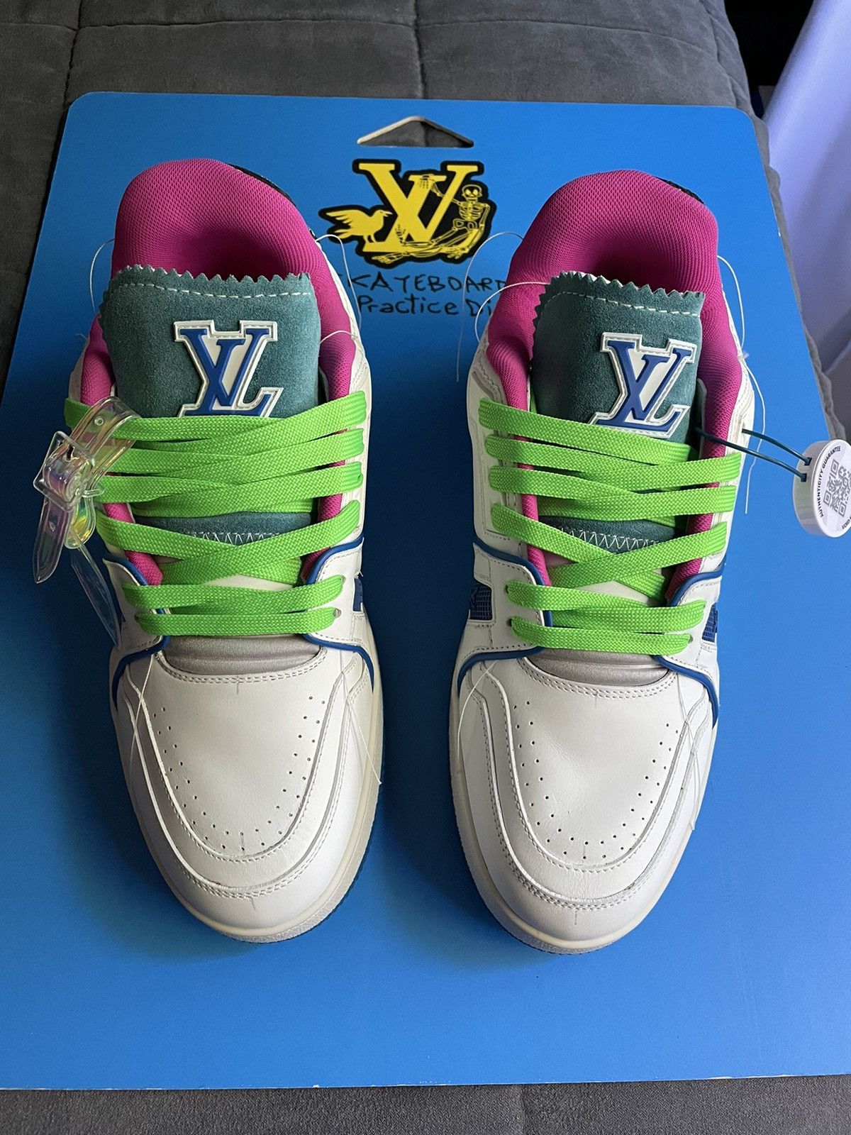 Louis Vuitton Louis Vuitton SoHo Exclusive White Upcycled Trainer Sneaker Size US 8 / EU 41 - 5 Thumbnail