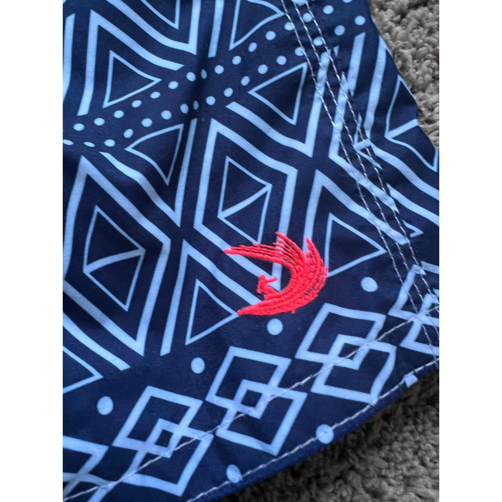 Other Pacific Surf Men XXL Swim Trunks Navy Blue Board Shorts Pink Size US 40 / EU 56 - 2 Thumbnail