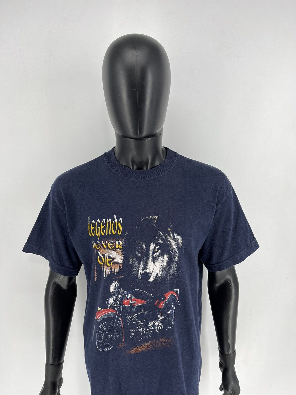 Harley Davidson × West Coast Choppers Vintage 90s Choppers "Legends Never Die" Streetwear Tshirt Size US XL / EU 56 / 4 - 5 Thumbnail