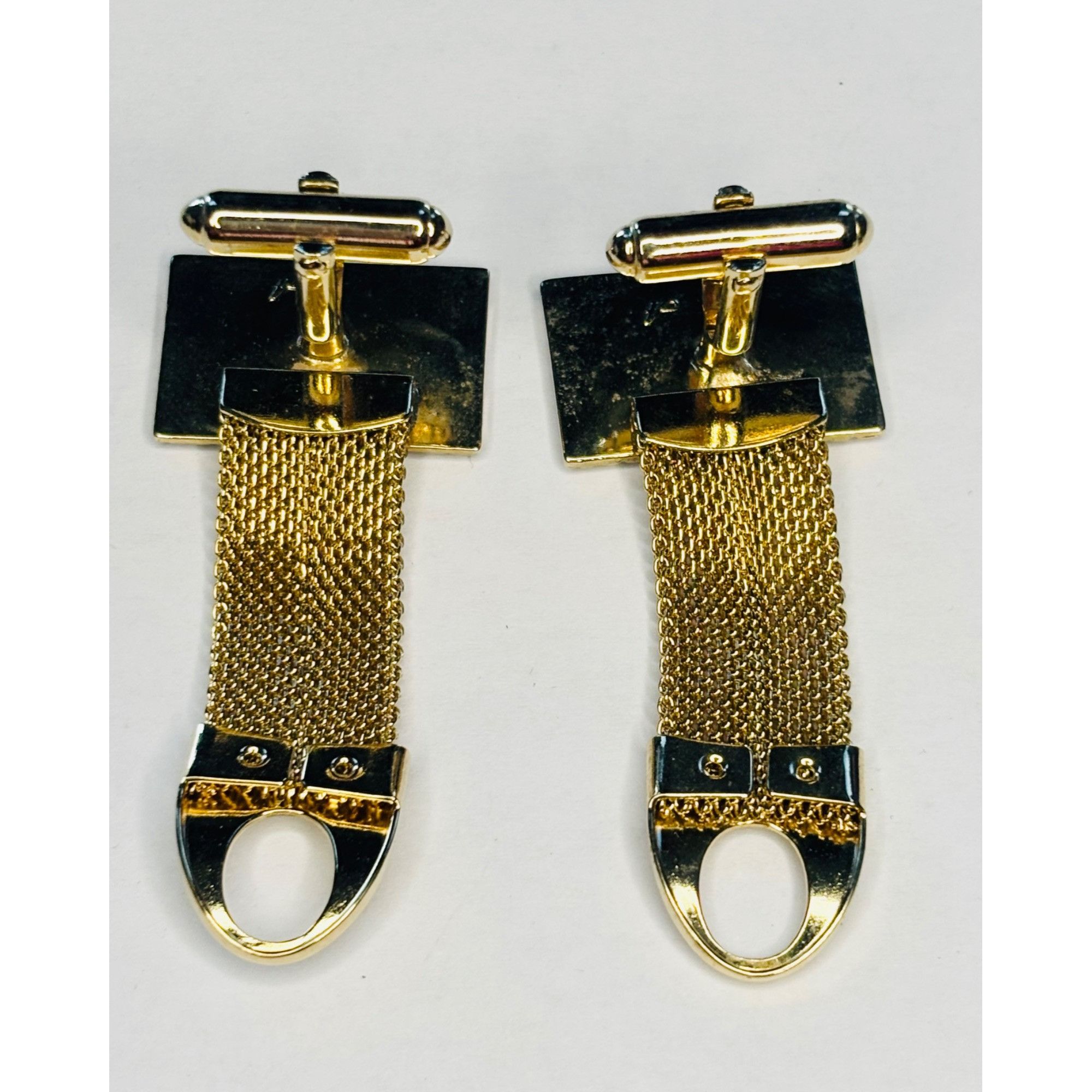 Other Vintage Anson Rectangular Bark Square Texture Gold Plated Wr Size ONE SIZE - 5 Thumbnail