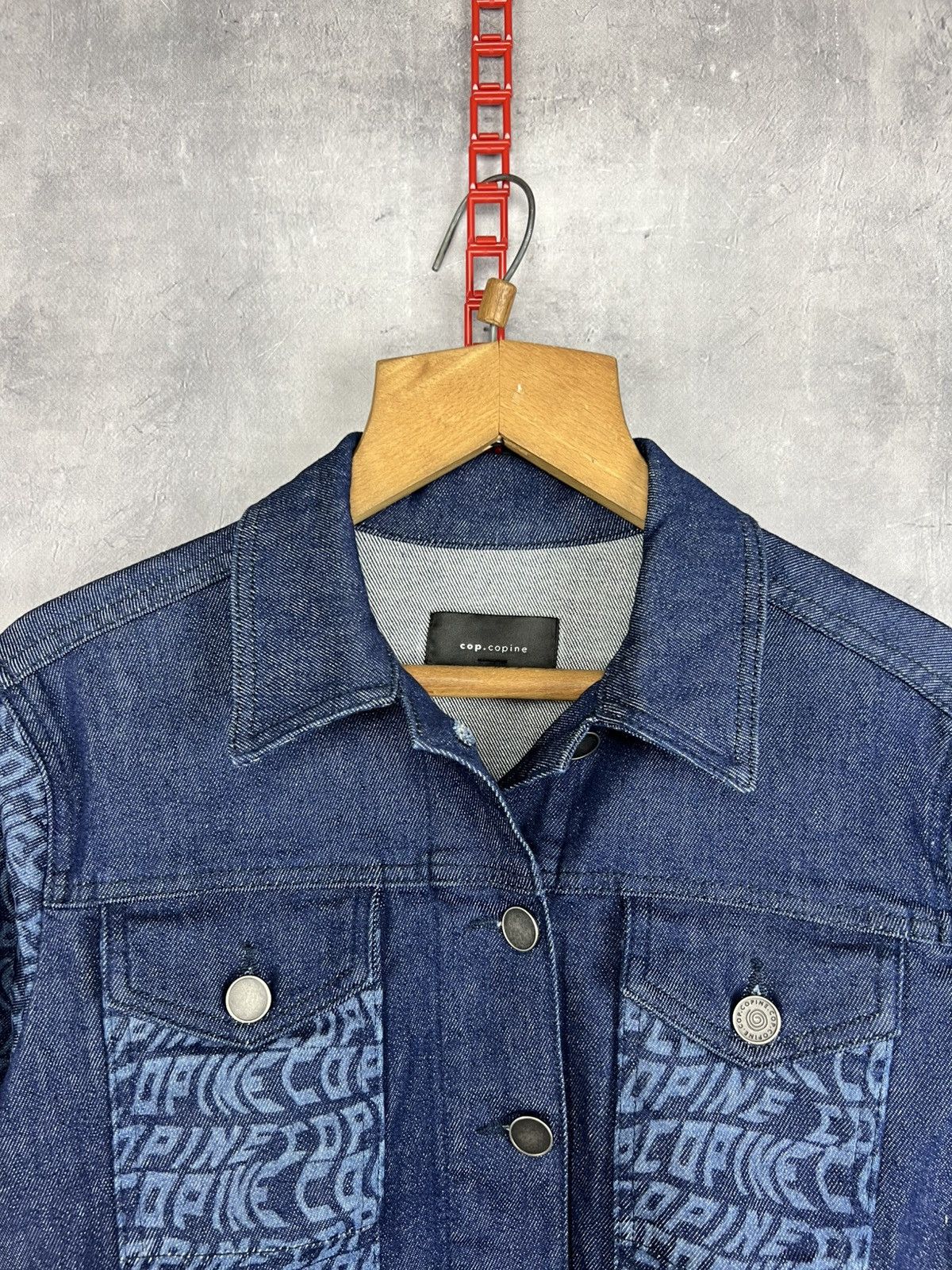 Cop Copine Cop Copine Y2K Women Monogram Denim Jacket Size 38 Size XS / US 0-2 / IT 36-38 - 11 Thumbnail
