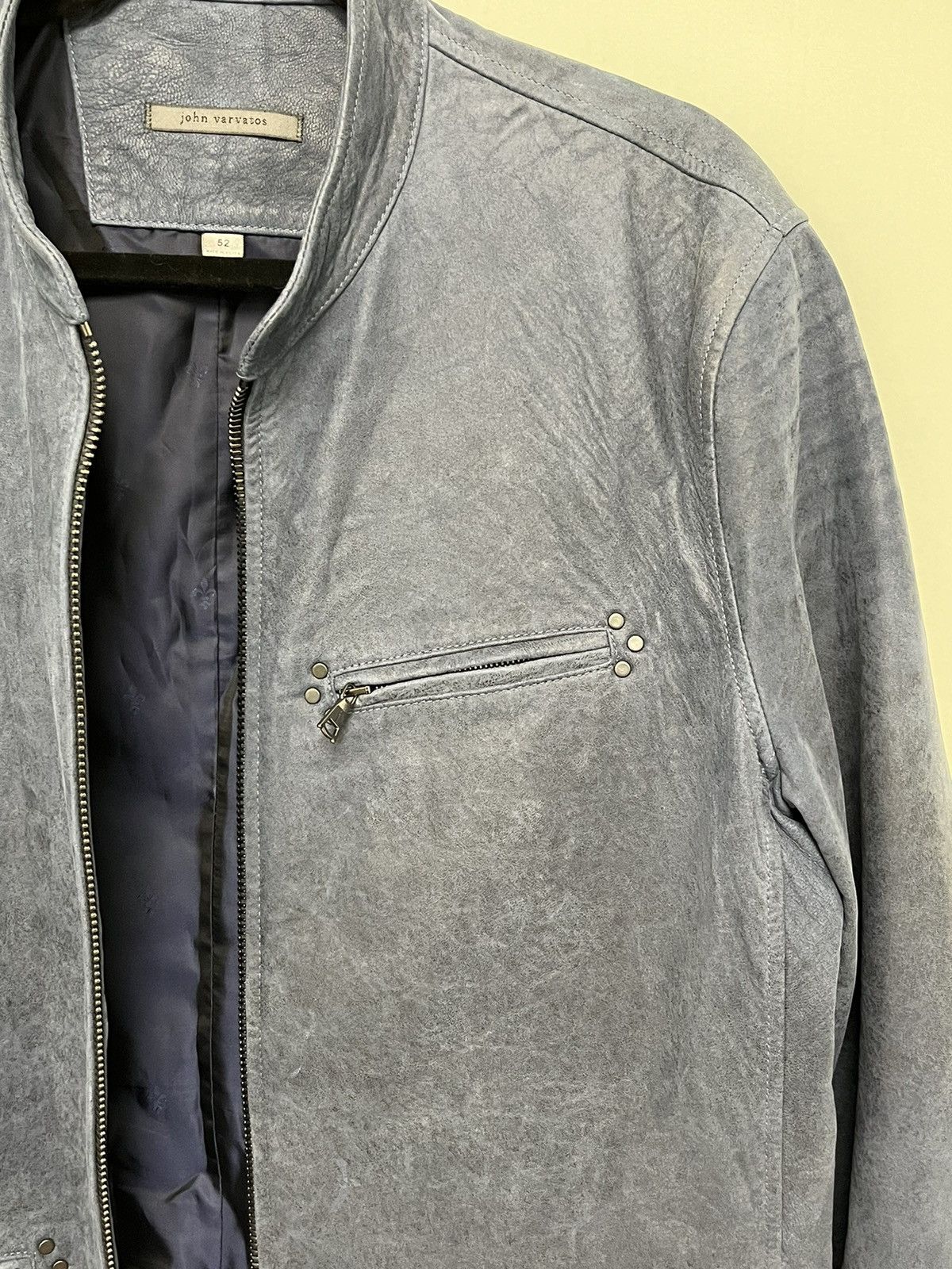 John Varvatos Zipfront leather jacket. 52 Size US L / EU 52-54 / 3 - 8 Thumbnail