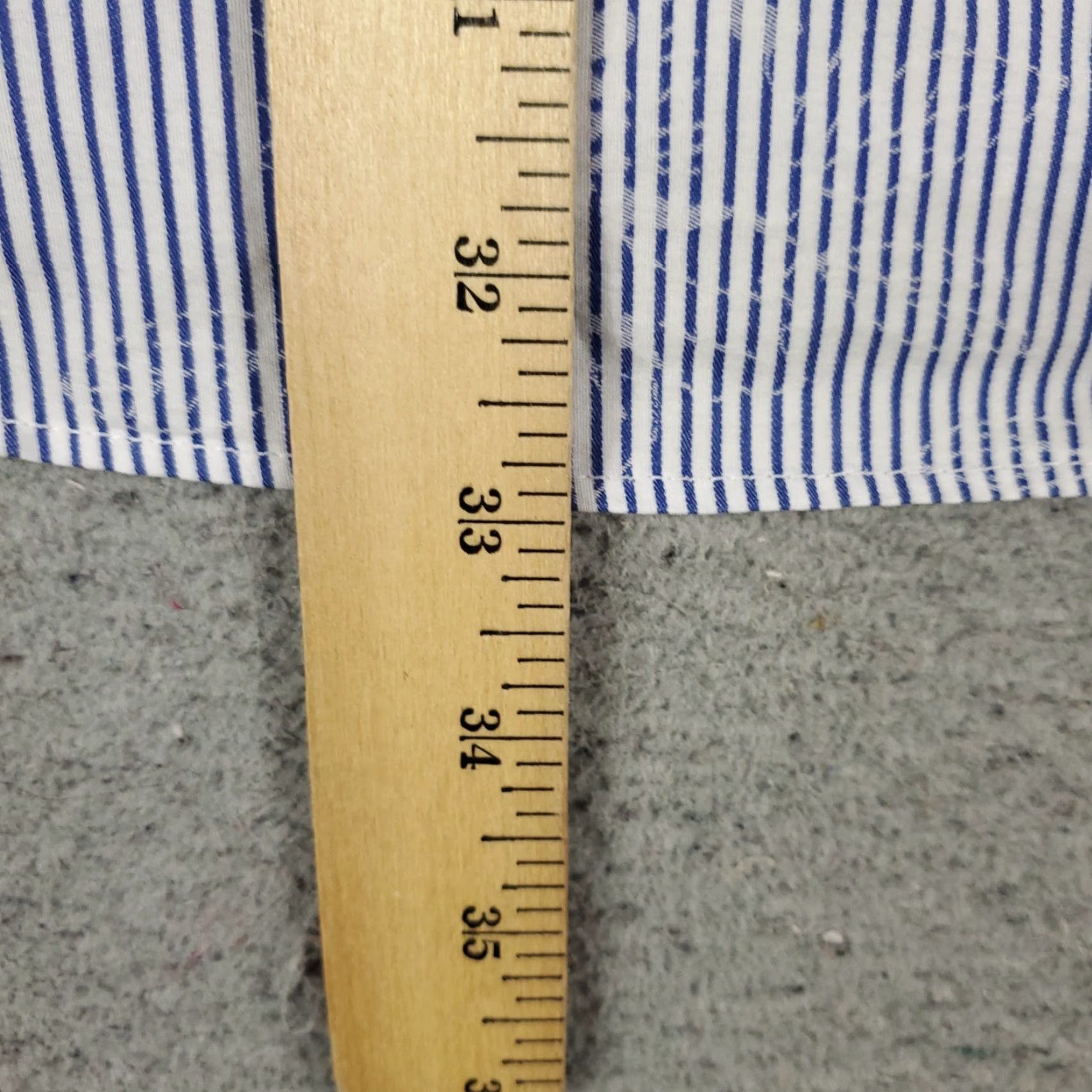 BUGATCHI Bugatchi Shirt Mens XL Blue Striped Floral Shaped Fit Button Up Long Sleeve Size US XL / EU 56 / 4 - 4 Thumbnail