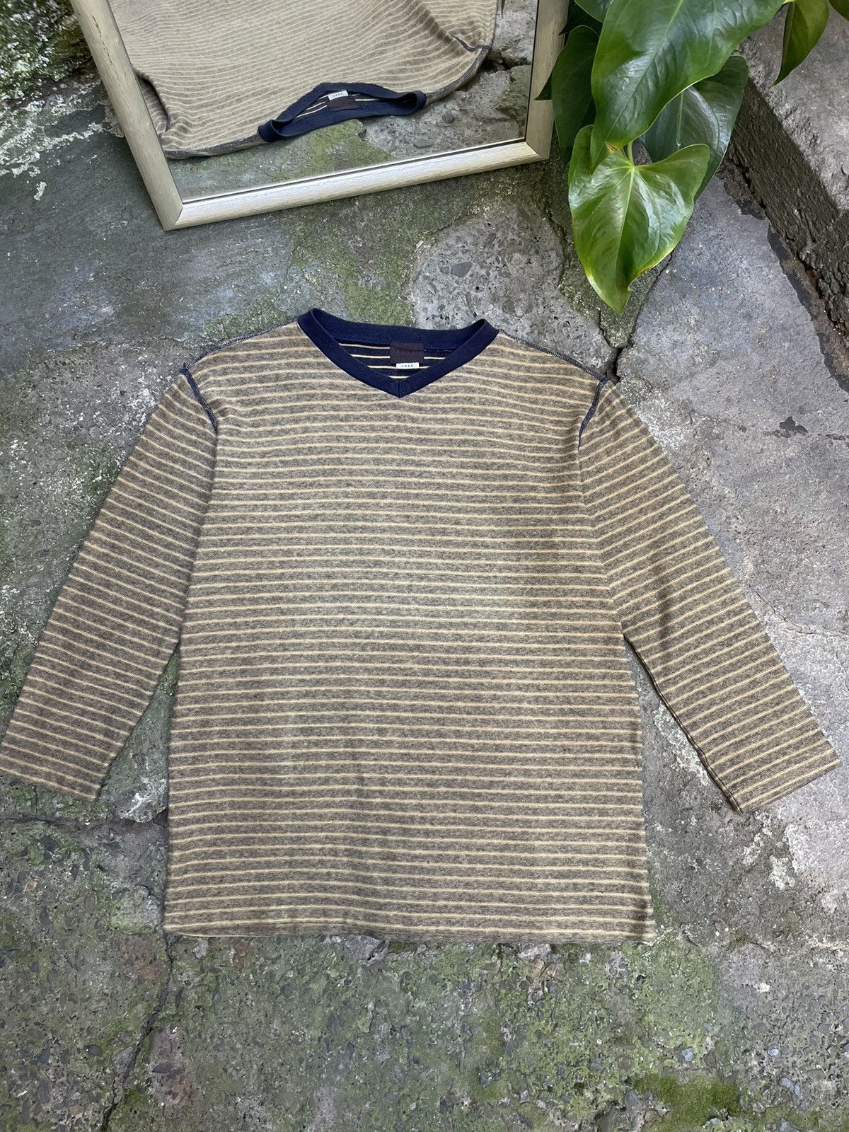 Takeo Kikuchi Vintage Takeo Kikuchi 90’s Long Sleeve Striped Japan RARE Size US M / EU 48-50 / 2 - 1 Thumbnail