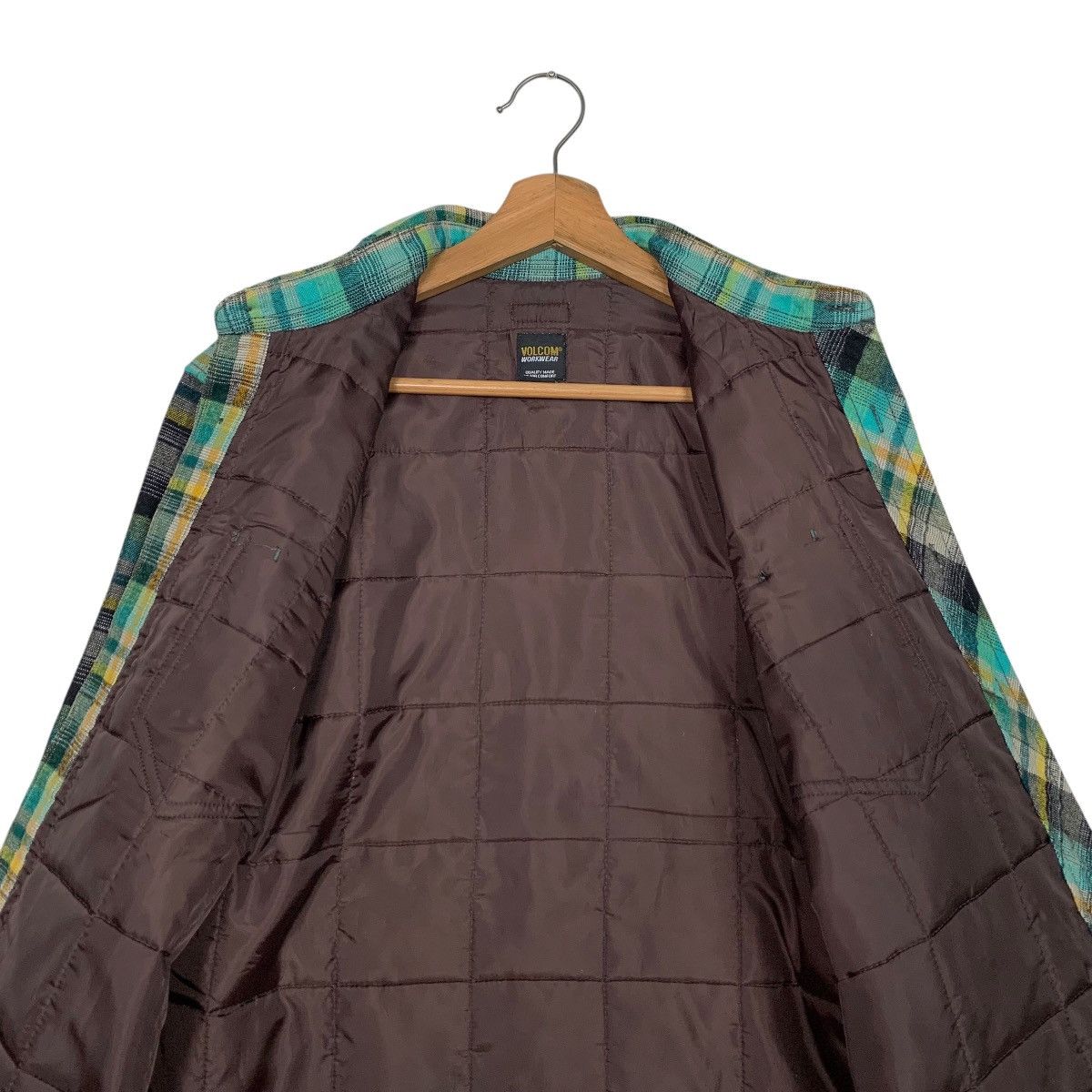 Volcom VOLCOM WORKWEAR Green Tartan Warm Flannel Jacket #2717-C122 Size US S / EU 44-46 / 1 - 12 Thumbnail