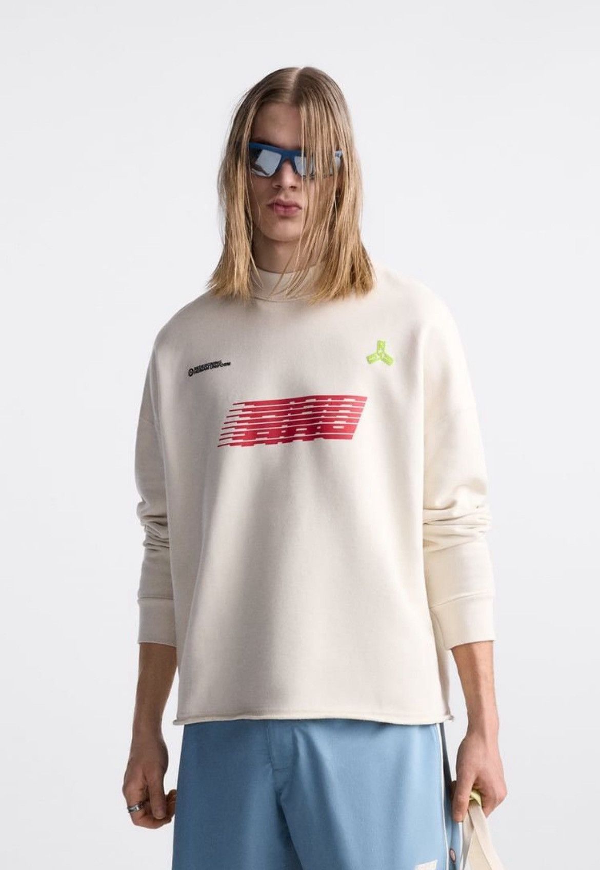 Rhude × Zara Rhude Beige Sweatshirt Rhuigi x Zara y2k logo NWT new tags Size US S / EU 44-46 / 1 - 3 Thumbnail