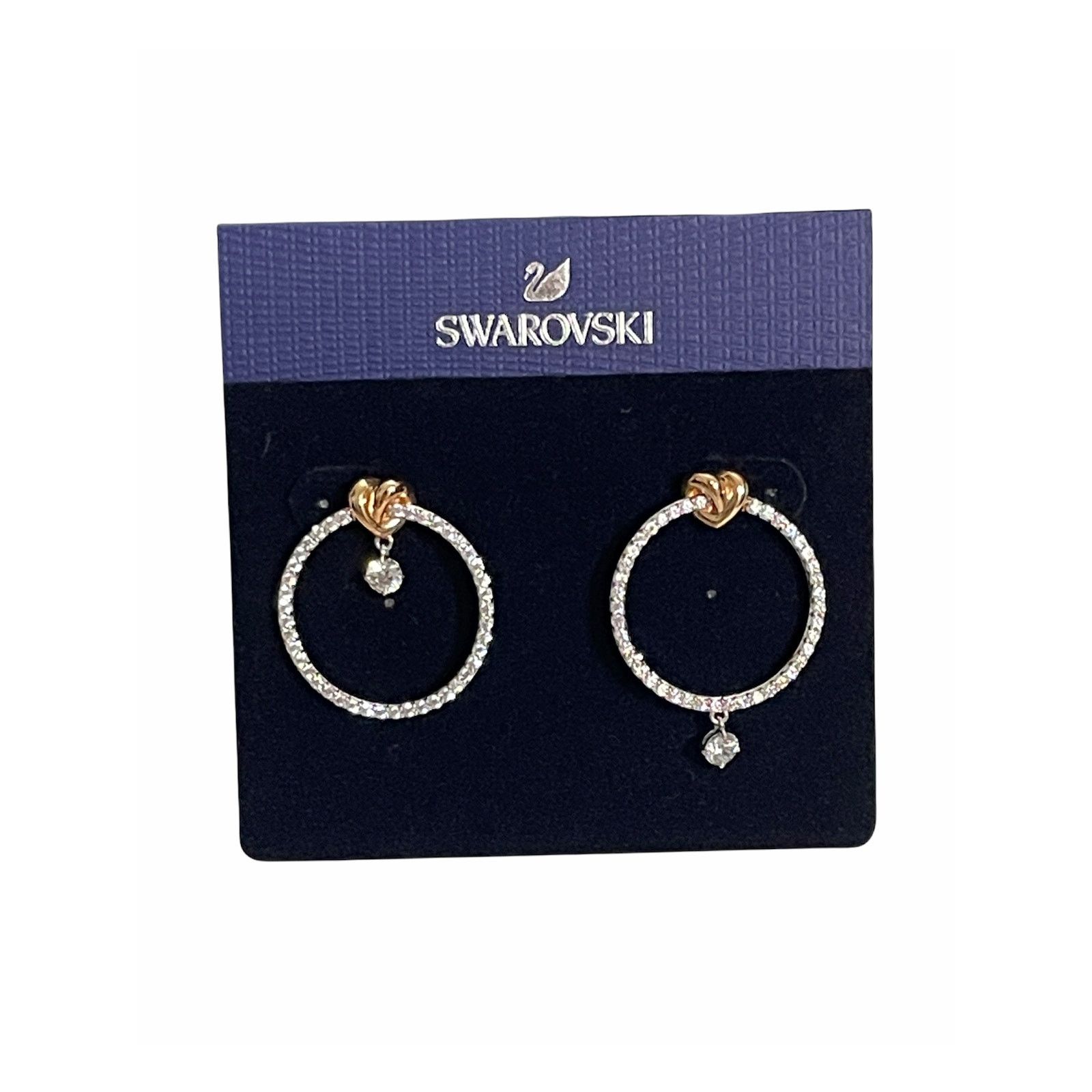 Swarovski Lifelong Heart hoop earrings New