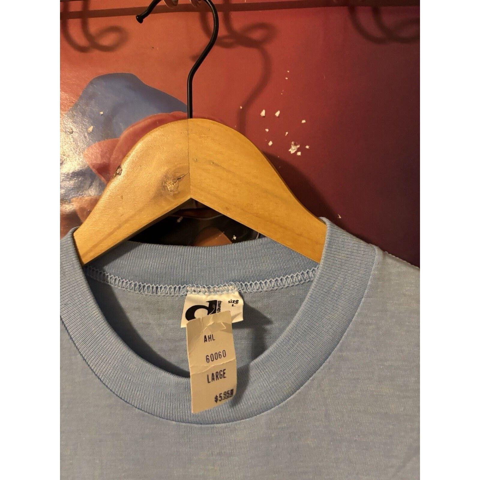 Other Vintage light blue uncg graphic shirt blue 70s 80s T-shirt L Size US L / EU 52-54 / 3 - 3 Thumbnail