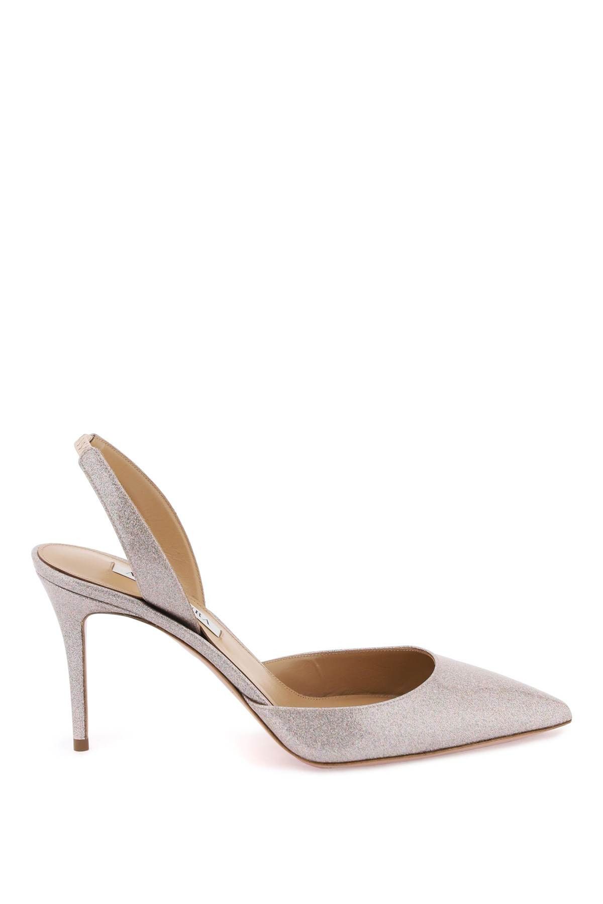 aquazzura nude pumps