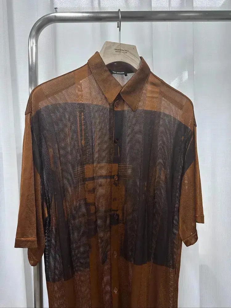 Raf Simons Raf Simons Raf Simons 18ss Mesh Clone Print Shirt-2506 Size US S / EU 44-46 / 1 - 3 Thumbnail