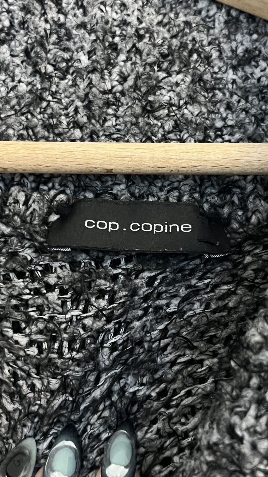 Cop Copine Cop Copine Grey off the Shoulder Sweater Size S / US 4 / IT 40 - 3 Thumbnail