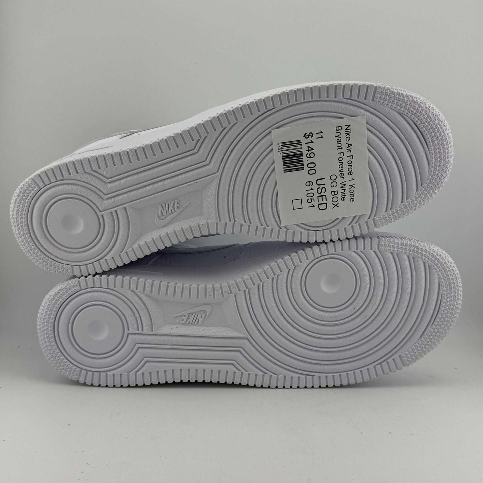 Nike Nike Air Force 1 Kobe Bryant Forever White OG Box Size US 11 / EU 44 - 5 Thumbnail