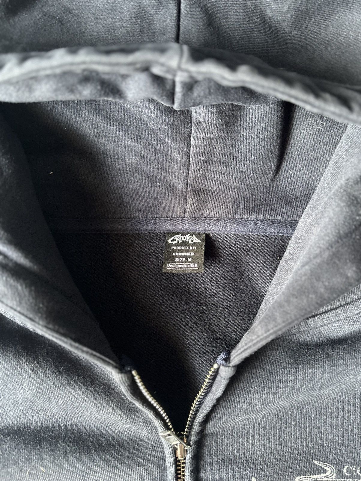 Other “Crooked Studios” Vintage Navy Blue Zip-up Hoodie Size US M / EU 48-50 / 2 - 7 Thumbnail