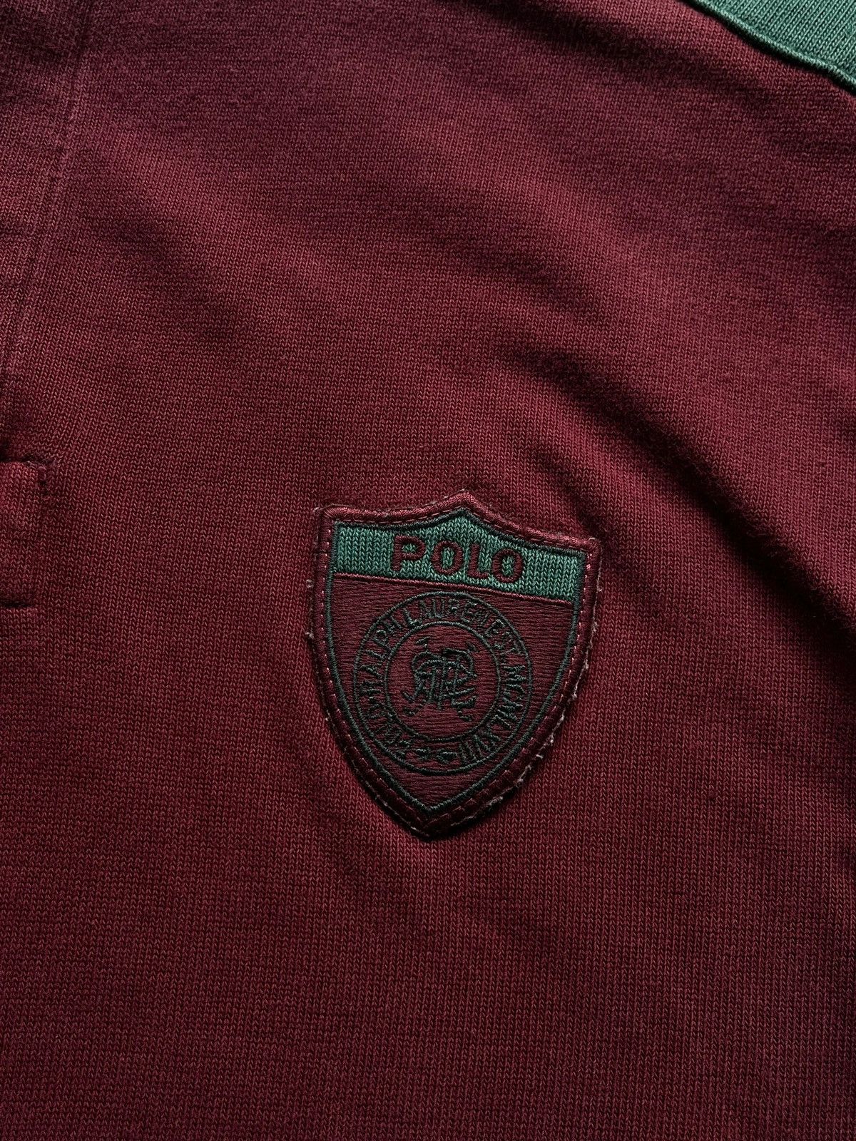 Polo Ralph Lauren Polo Ralph Lauren 1980s-1990's Wooly Badge Scribble Rugby Size US M / EU 48-50 / 2 - 12 Thumbnail