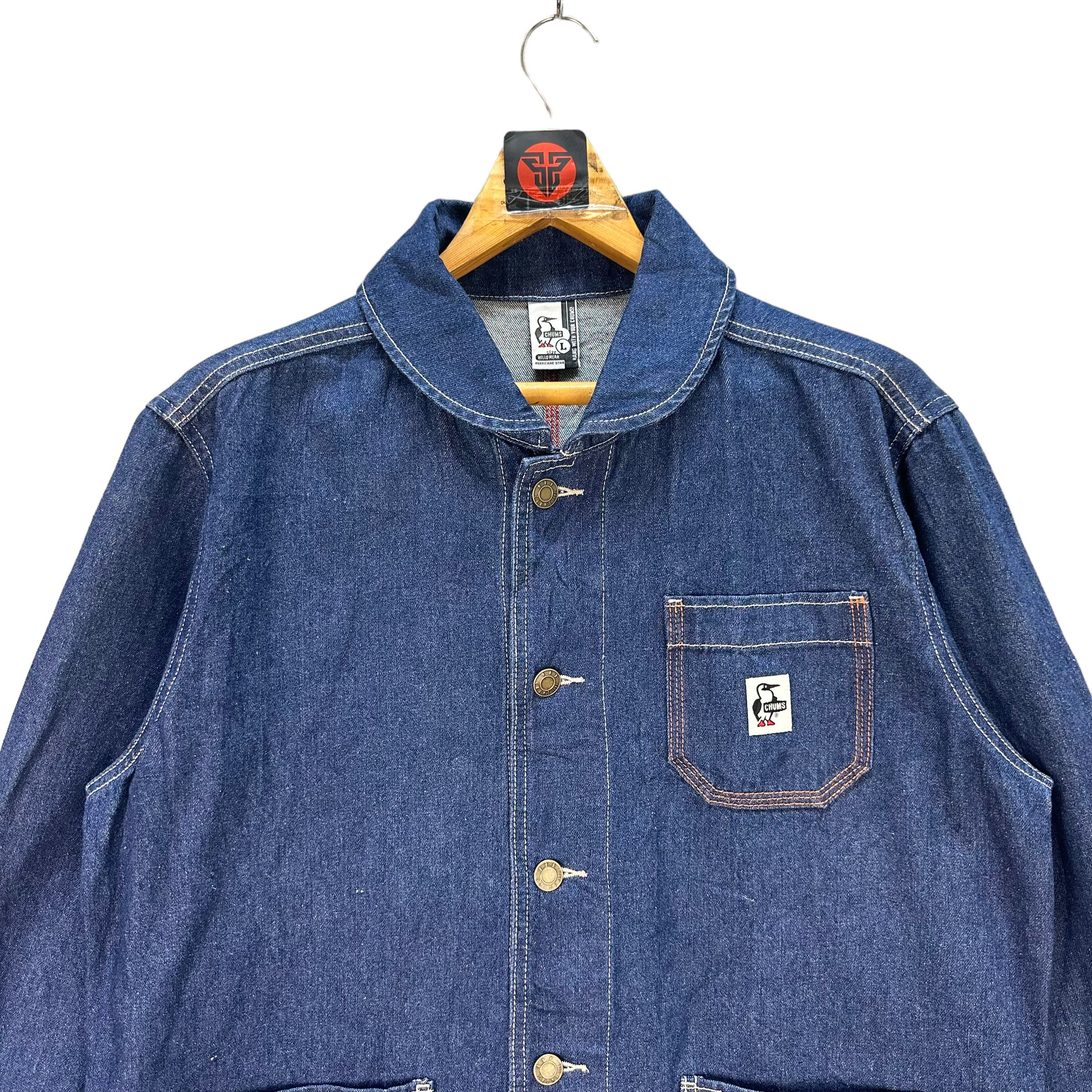 Chums CHUMS DENIM WORK CHORE JACKET #7693-165 Size US L / EU 52-54 / 3 - 2 Thumbnail