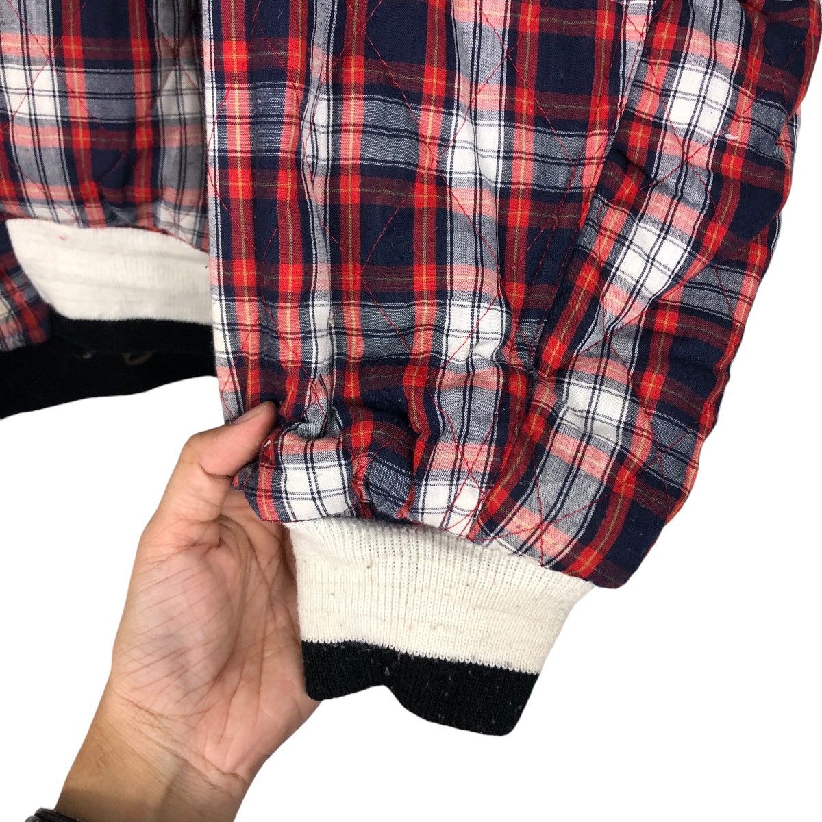 📌Vintage Reversible Bomber Jacket Union Bay Tartan Design