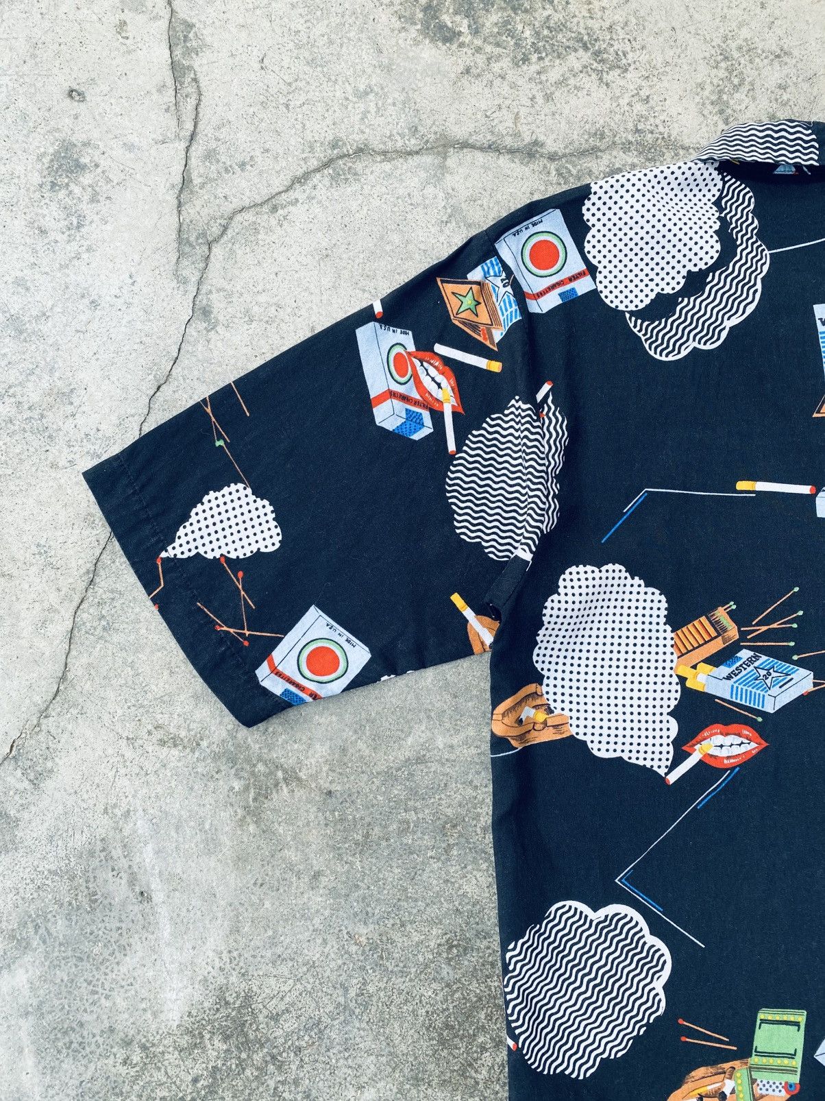 Japanese Brand Vintage Arrow Star Printed Button Ups Shirt Size US M / EU 48-50 / 2 - 13 Thumbnail