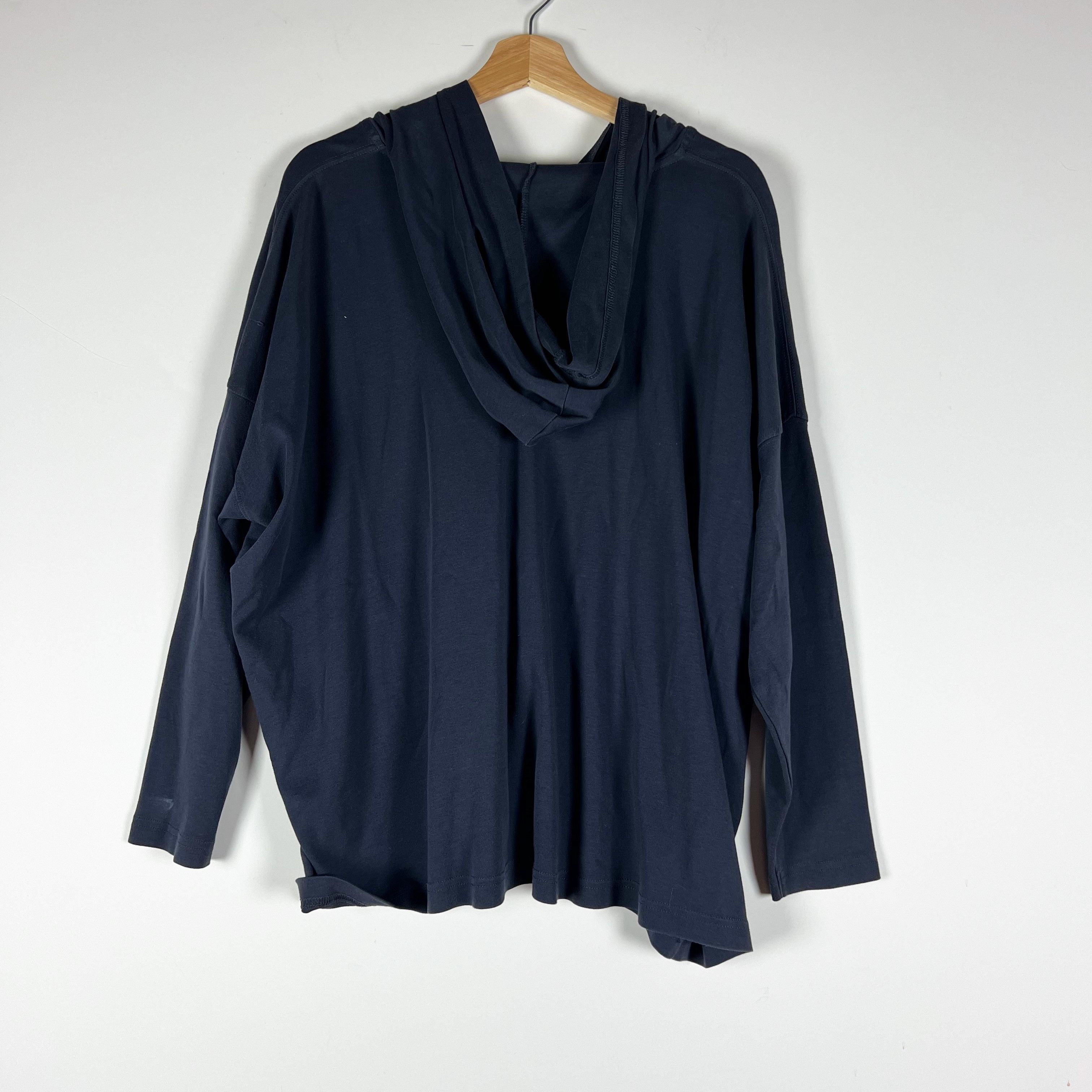 eskandar Eskandar Pima Cotton Knit Stretch Full Zip Size ONE SIZE - 4 Thumbnail