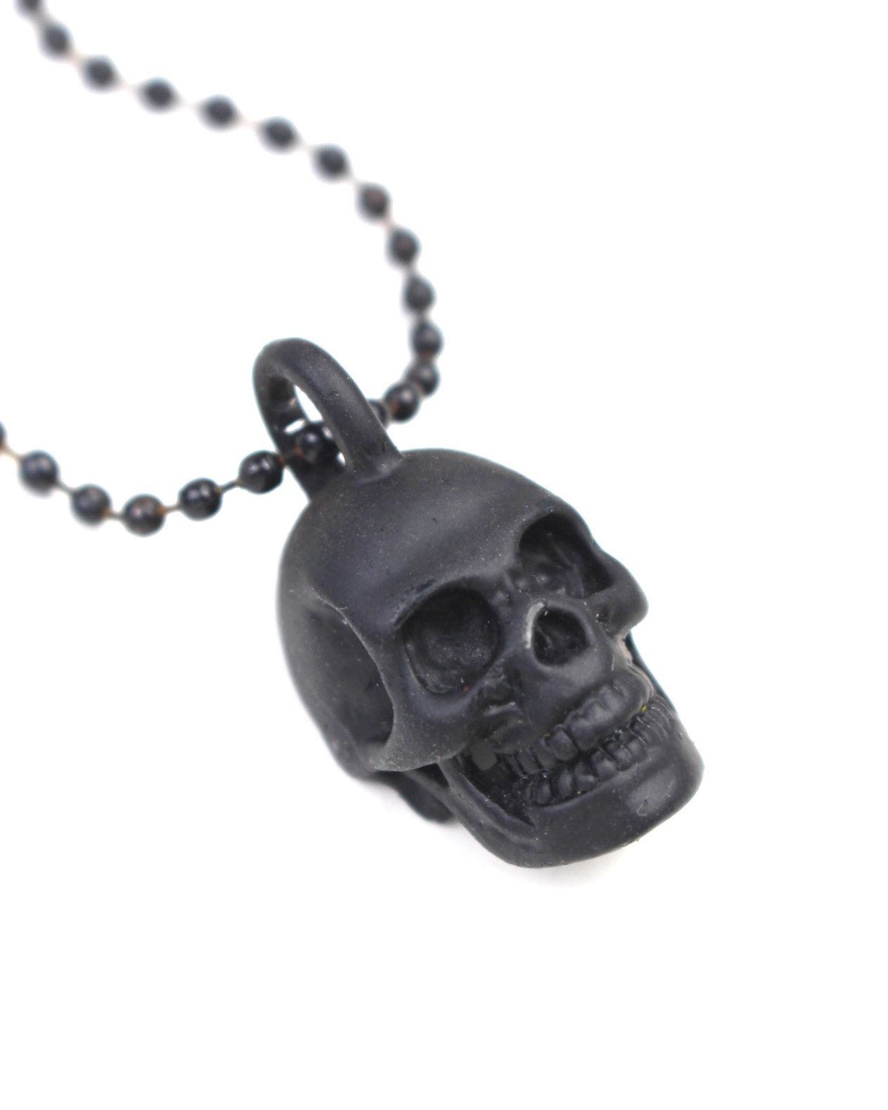 If Six Was Nine 2000S JAPANESE MADE DARK SKULL BALL CHAIN NECKLACE Size ONE SIZE - 3 Thumbnail
