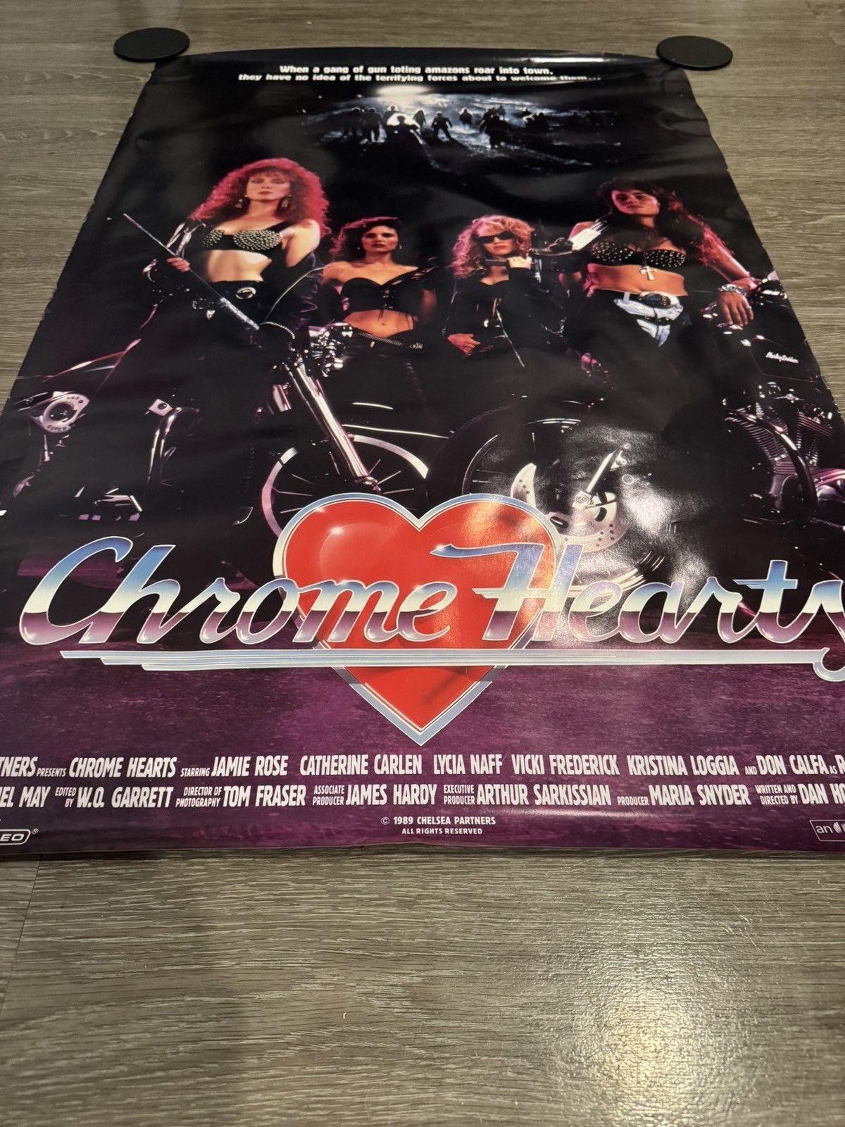 Chrome Hearts Chrome Hearts 1989 Working Title Original Theater Poster Art Size ONE SIZE - 2 Thumbnail