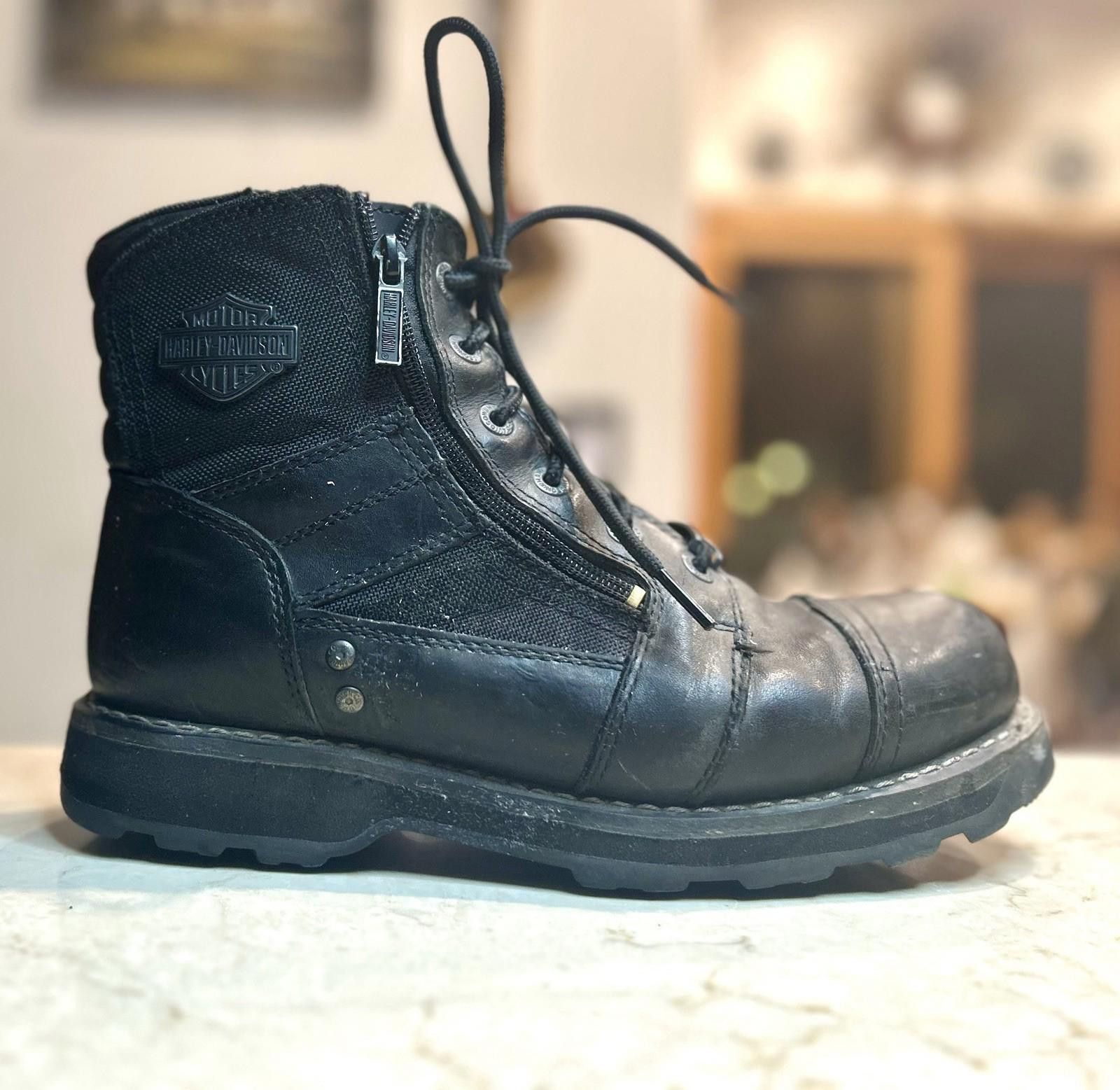 Harley Davidson Harley-Davidson Hagerman Men’s Motorcycle Boots Leather 10M Size US 10 / EU 43 - 9 Thumbnail