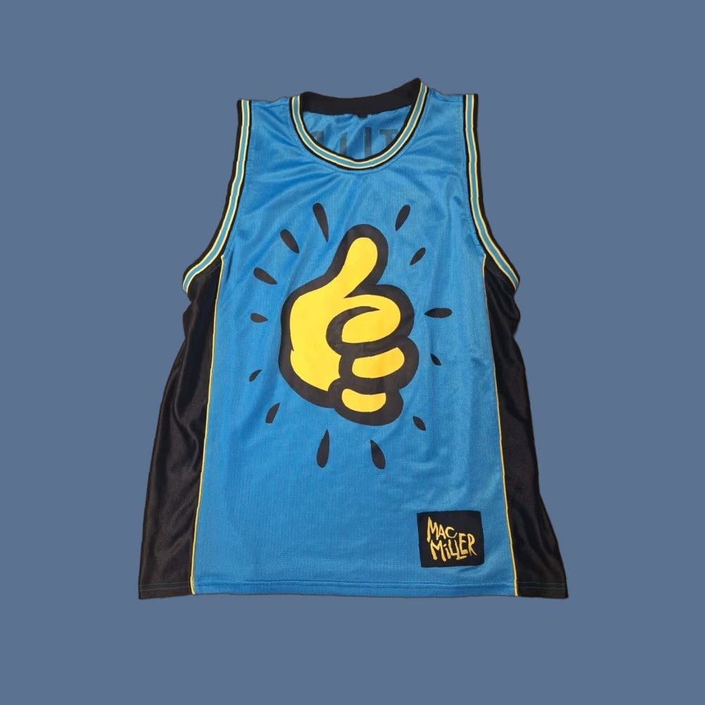 Vintage Mac Miller Basketball Jersey Tank XL Blue Men Students? No — keep to original words only. Size US XL / EU 56 / 4 - 1 Thumbnail