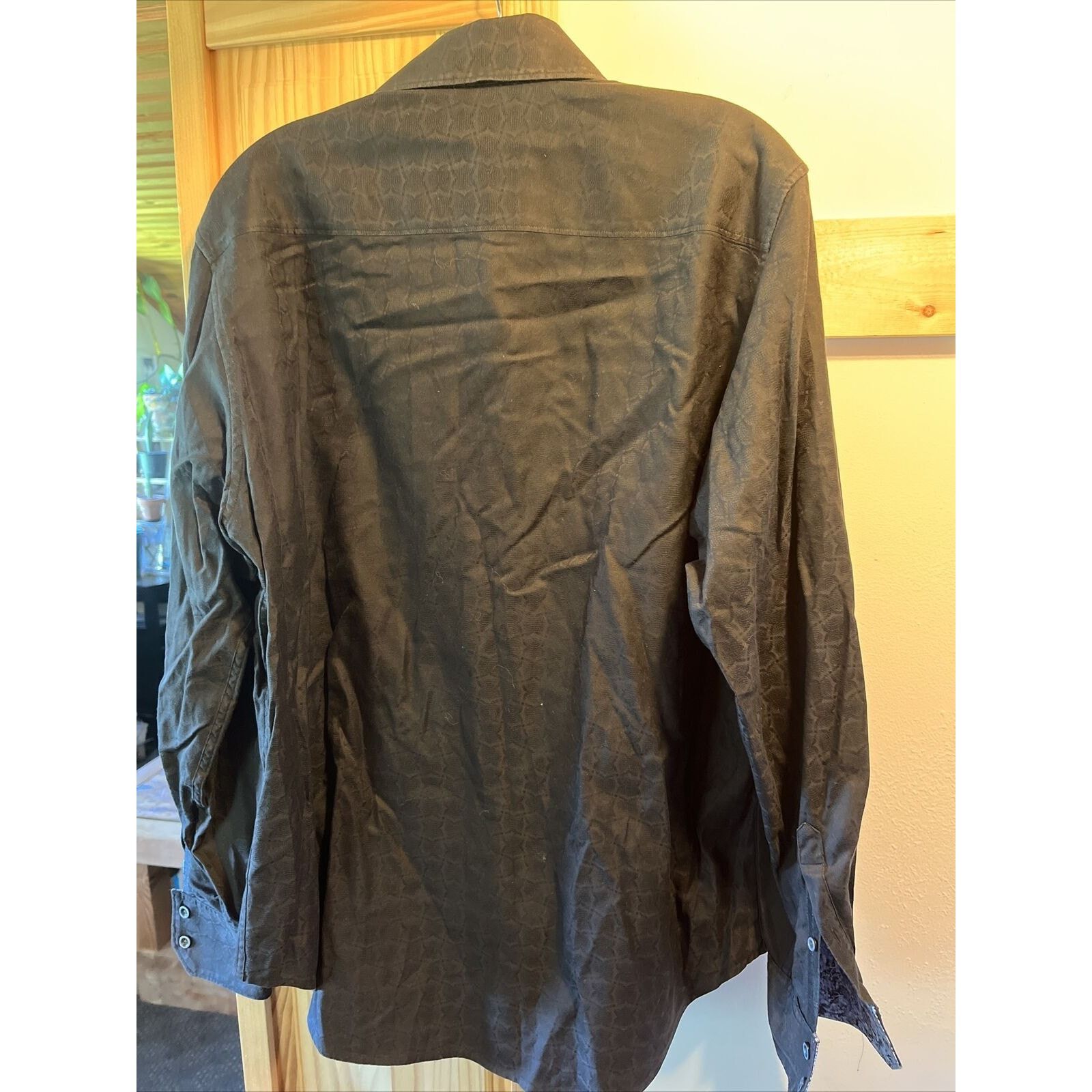 Robert Graham Robert Graham men’s M black long sleeve button cotton shirt Size US M / EU 48-50 / 2 - 10 Thumbnail