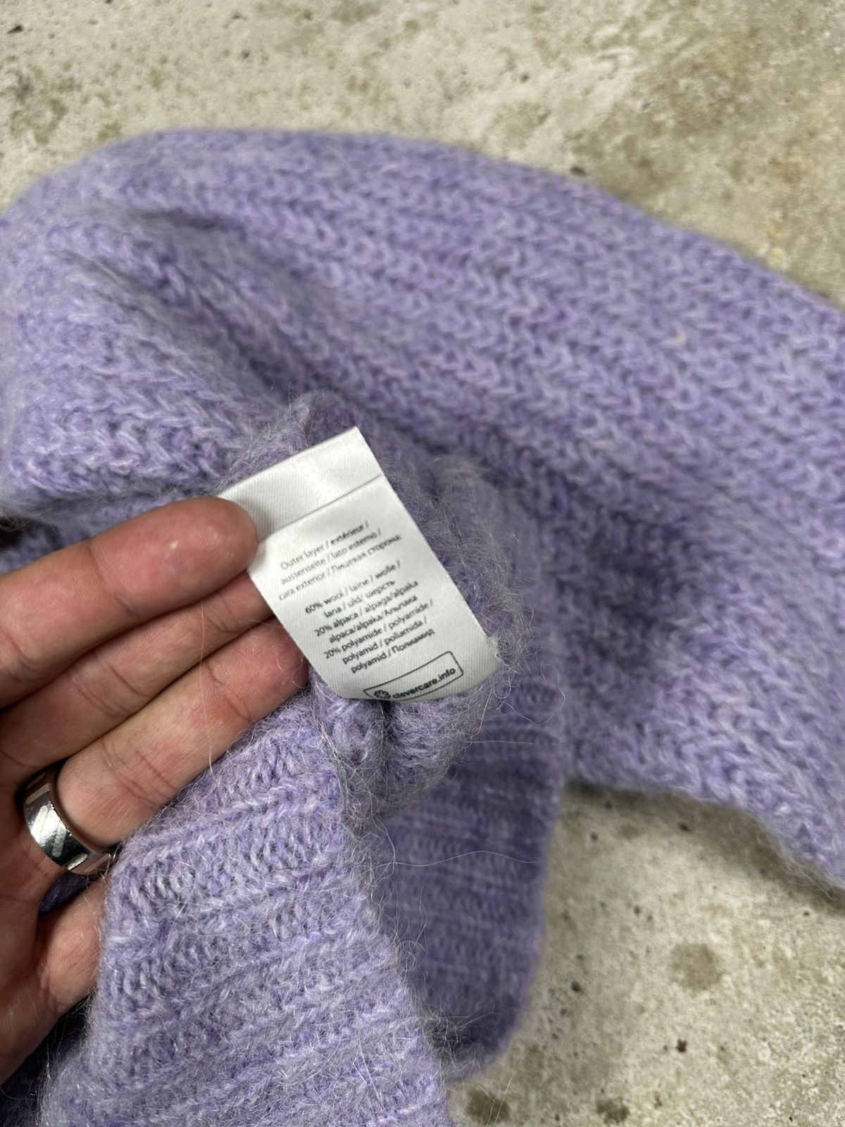 Designer × ROTATE Rotate Birger Christensen Knit Wool Big Logo Cropped Jumper Size S / US 4 / IT 40 - 11 Thumbnail