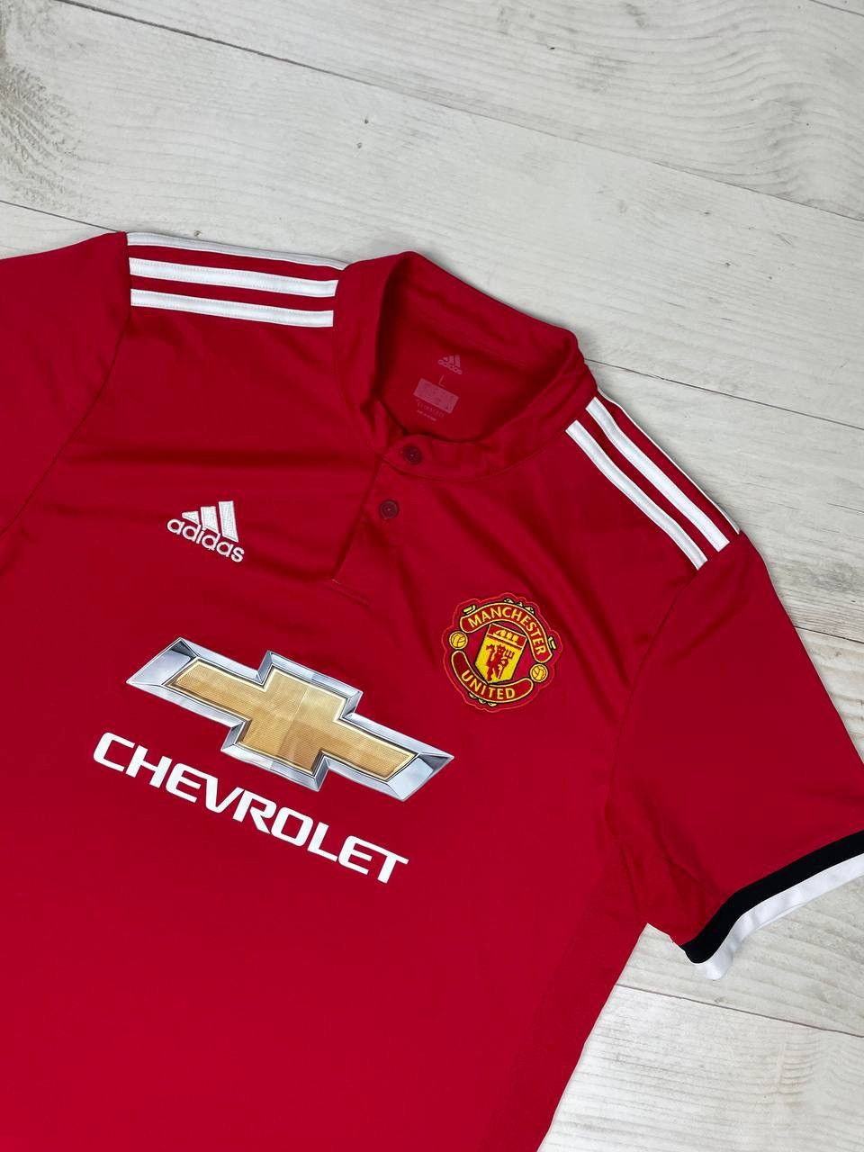 Adidas Adidas Manchester United 2017 2018 Home Shirt Soccer Jersey Size US L / EU 52-54 / 3 - 4 Thumbnail