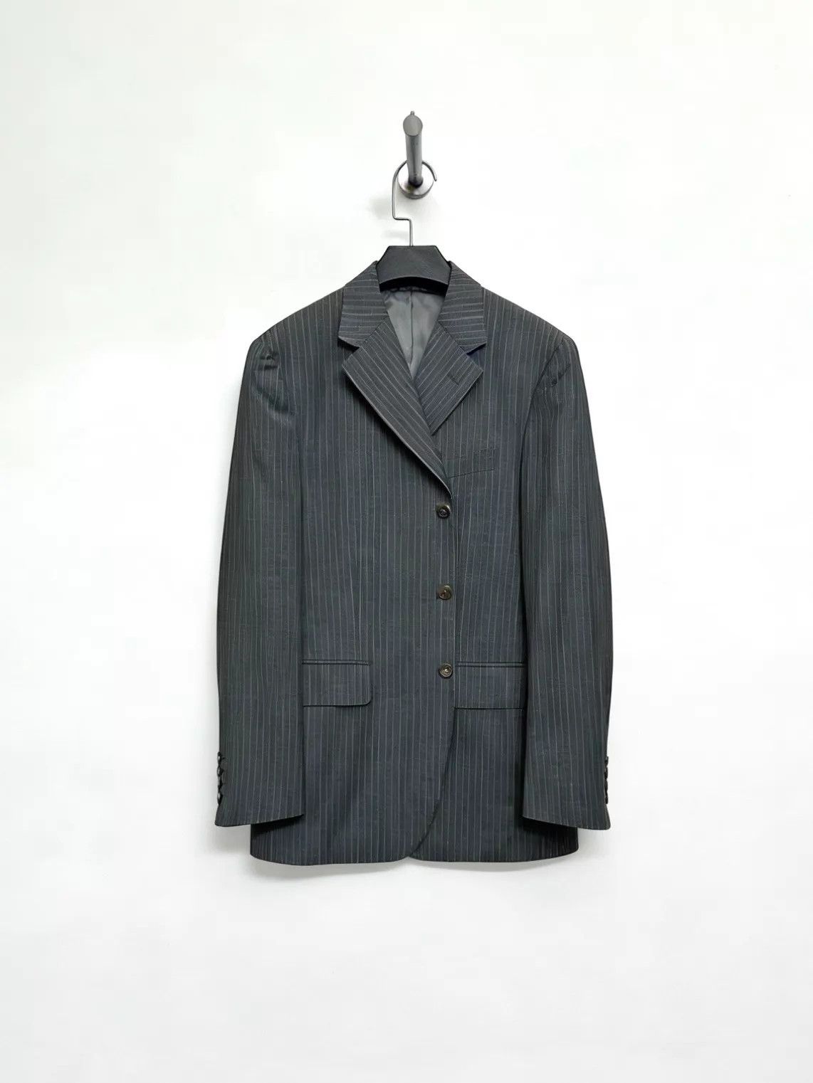 Paul Smith Paul Smith Loro Piana 120s Striped Suit Jacket M Size US M / EU 48-50 / 2 - 1 Thumbnail