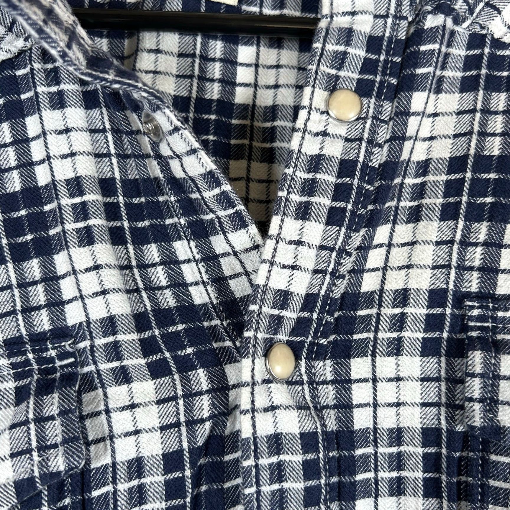 Lucky Brand Lucky Brand Shirt Womens Blue White Plaid Classic Fit Pearl Snap Long Sleeve M Size M / US 6-8 / IT 42-44 - 6 Thumbnail
