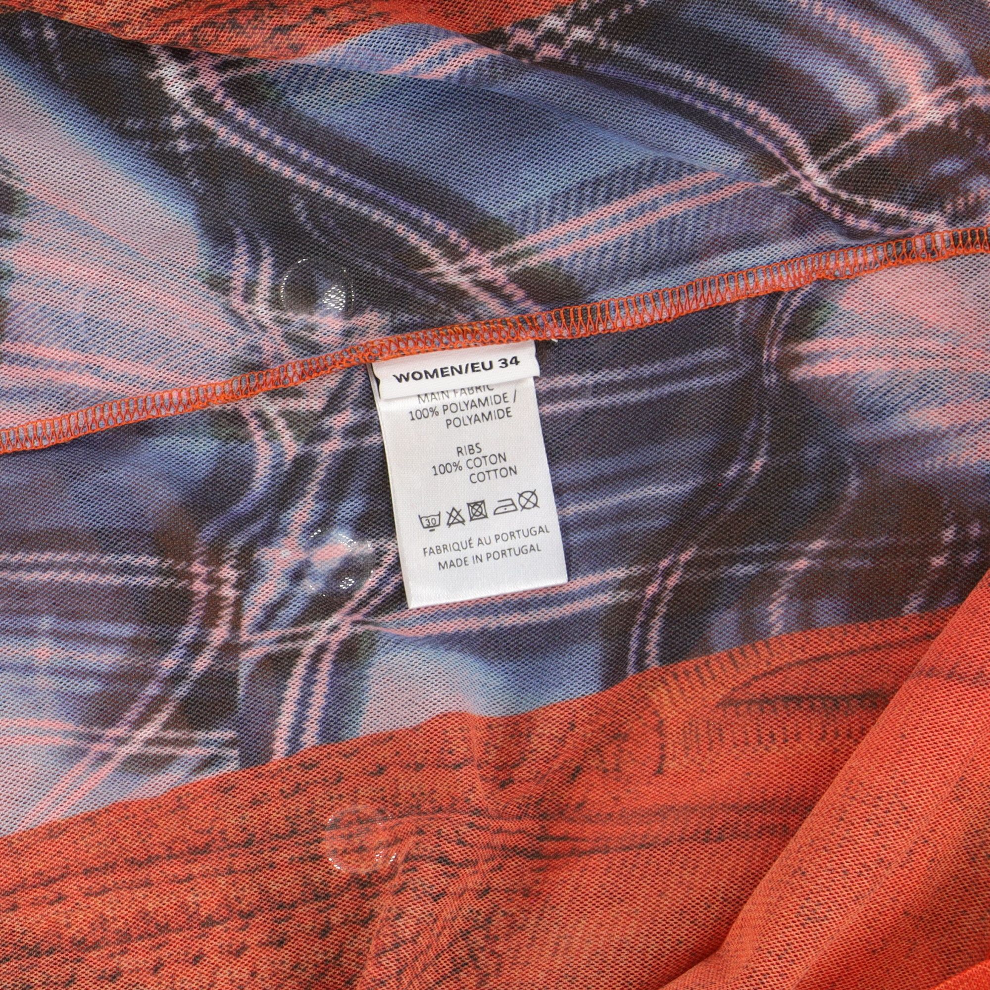 Jean Paul Gaultier × Y/Project Orange Collared Trompe L'oeil Maxi Dress Size XS / US 0-2 / IT 36-38 - 7 Thumbnail