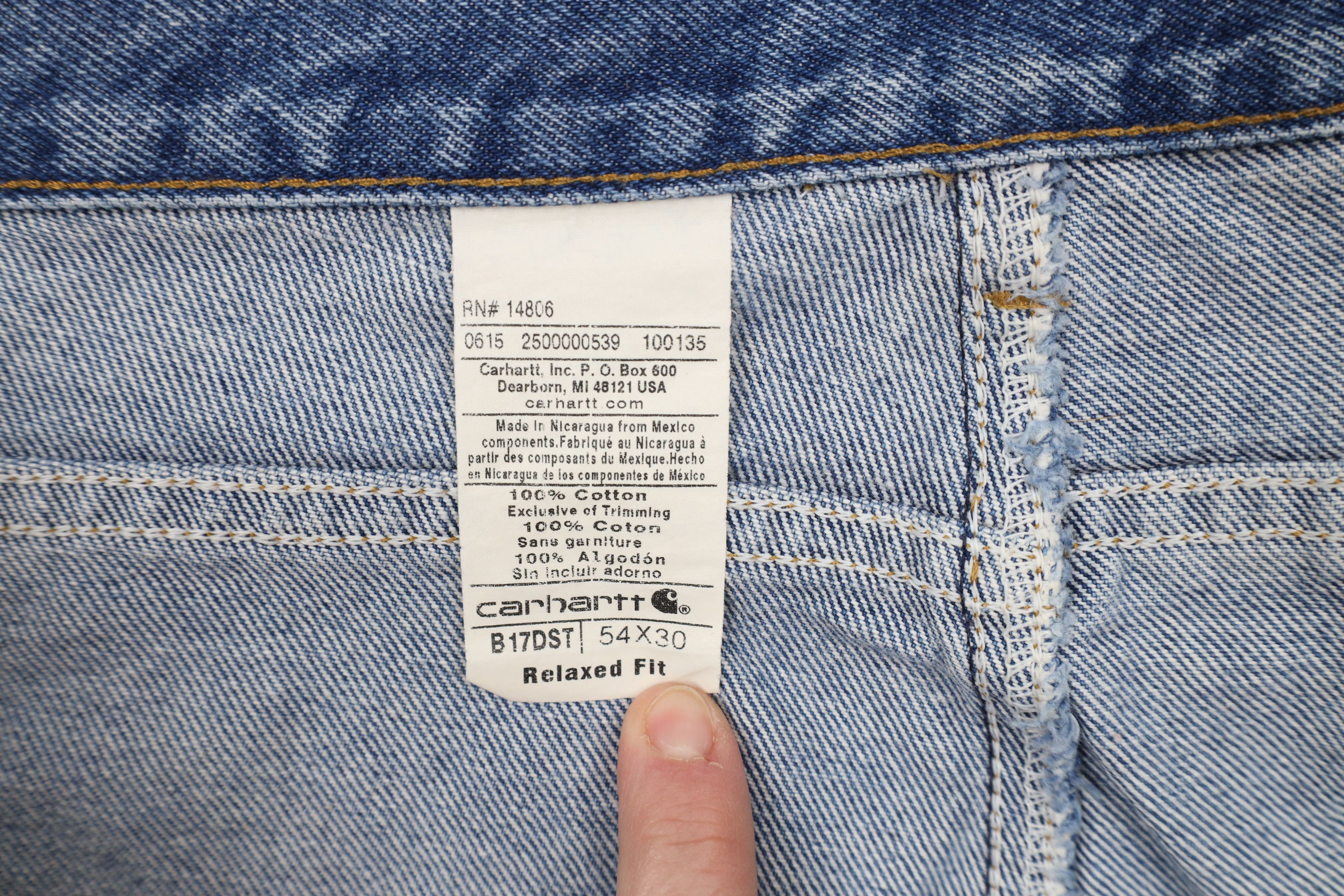 Carhartt × Vintage Vintage Y2K Carhartt Spell Out Relaxed Fit Wide Leg Jeans Size US 44 / EU 60 - 10 Thumbnail