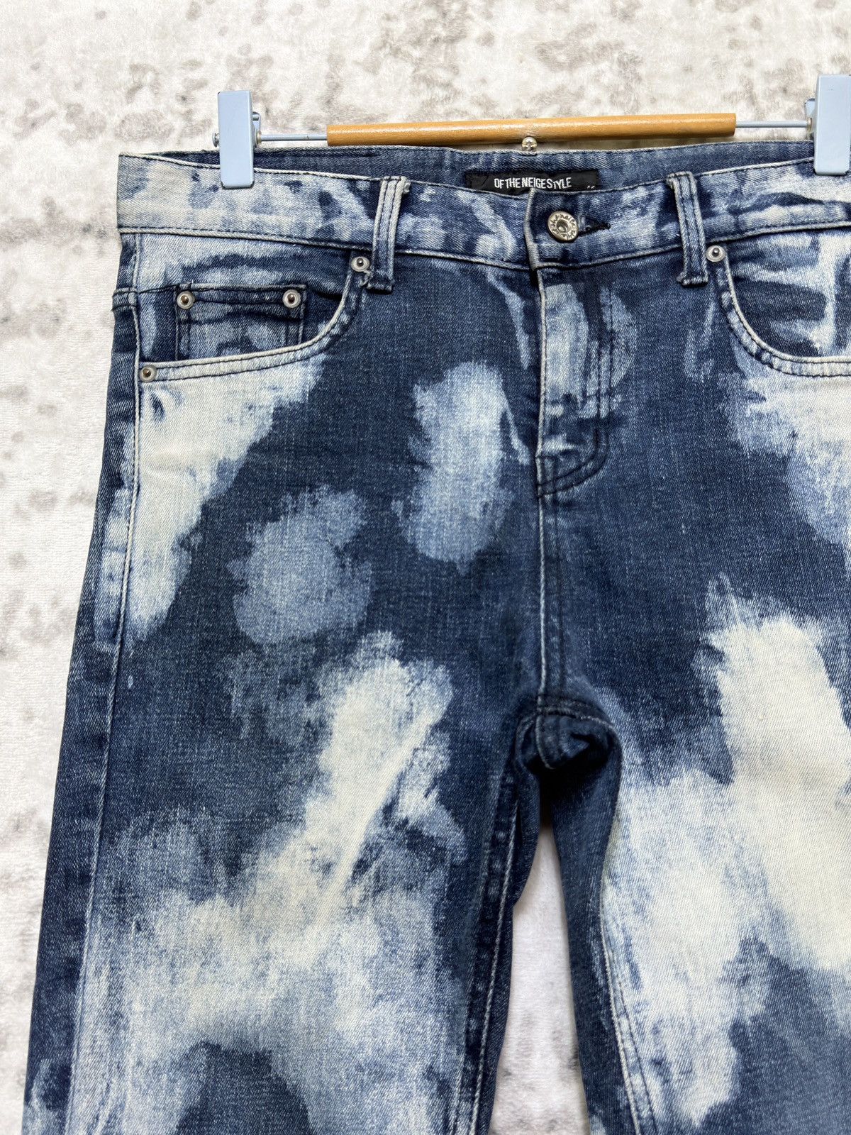 Hysteric Glamour Neige Style Acid Wash Skinny Punk Archive Denim Jeans Size US 31 - 4 Thumbnail