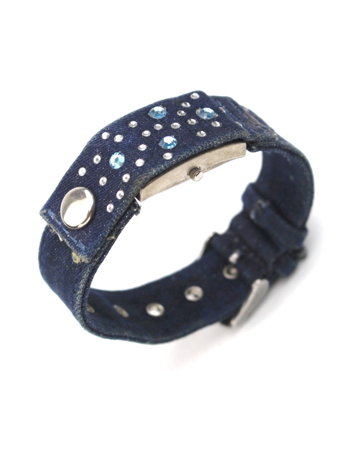 Hysteric Glamour 2000S ELITE GLITTER DENIM BLING CUFF WATCH Size ONE SIZE - 1 Thumbnail