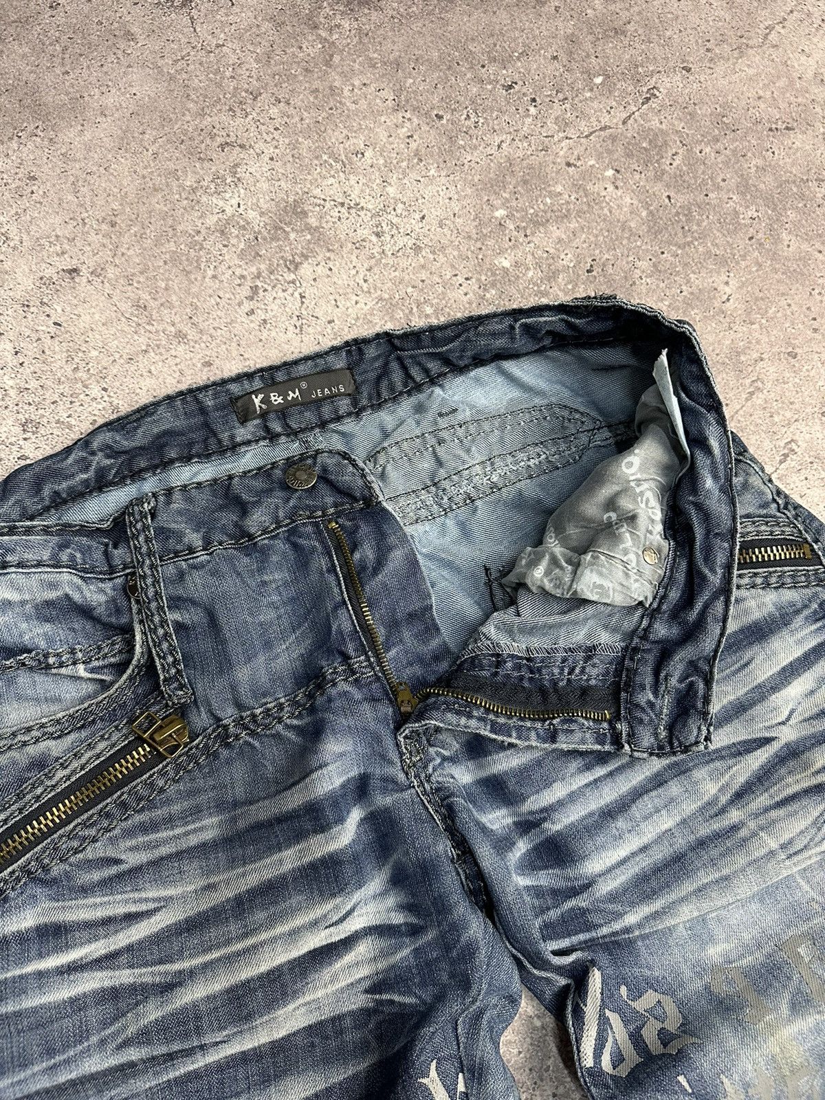Japanese Brand × Vintage Vintage Y2K Junya Watanabe Style Archive Jeans Distressed Size US 34 / EU 50 - 22 Thumbnail