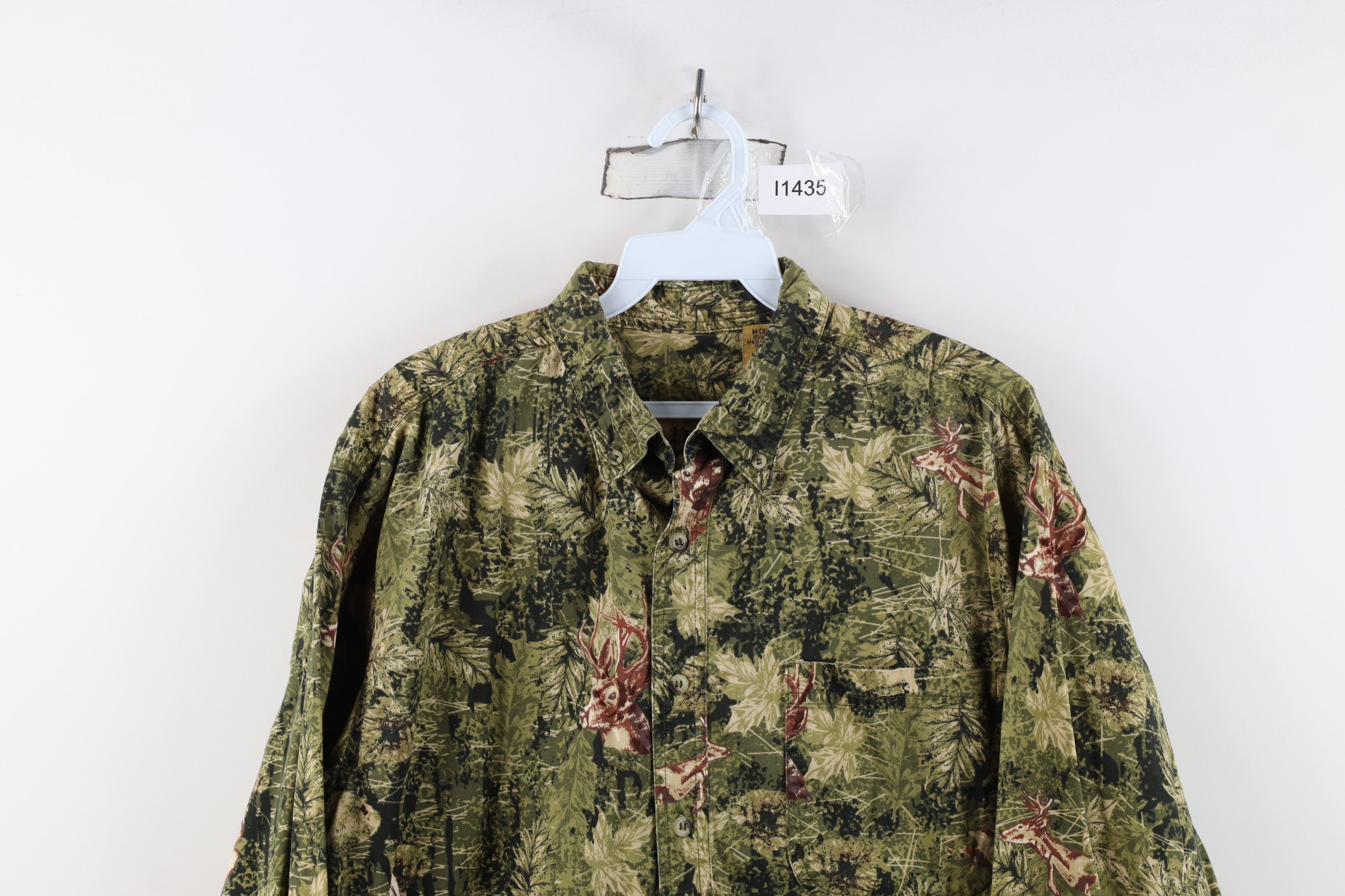 Vintage Vintage 90s Y2K Streetwear Camouflage Collared Button Shirt Size US M / EU 48-50 / 2 - 2 Thumbnail