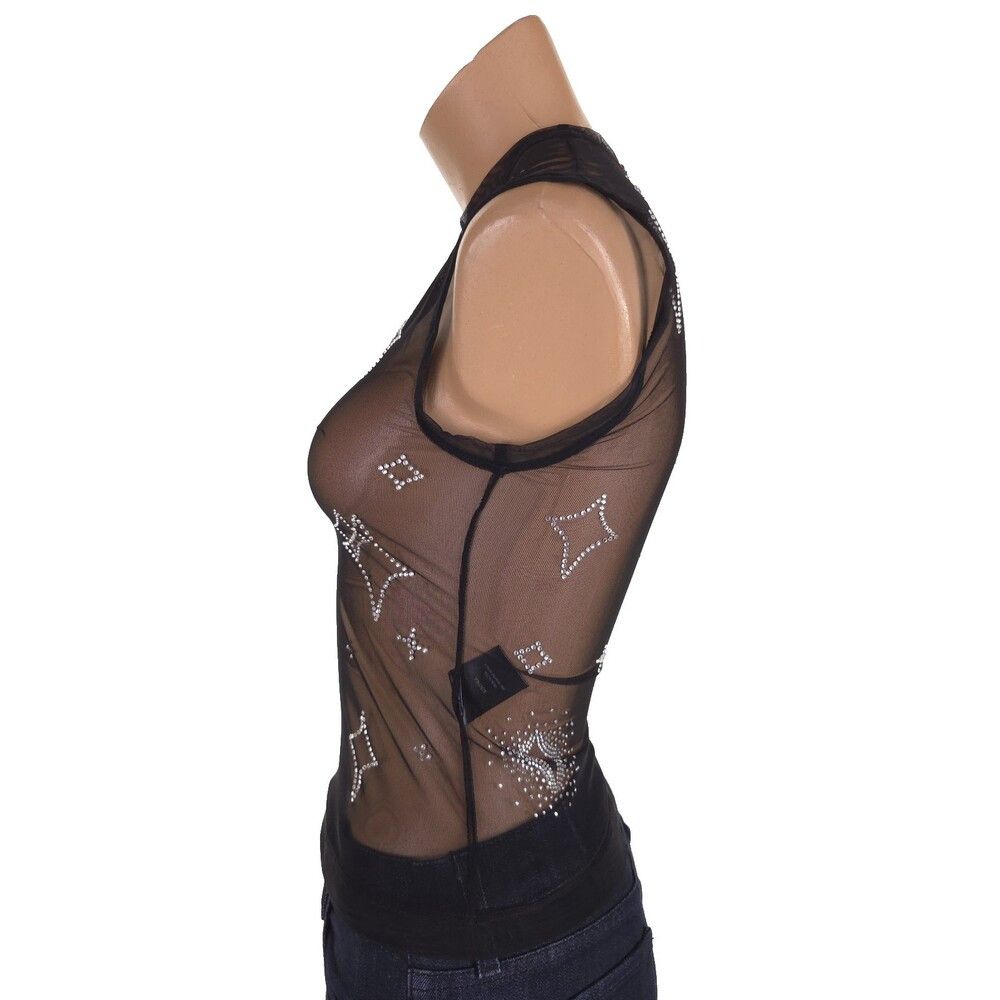 Other Saint Sintra Crystal Mesh Hot Fix Tank 36 0 Black SSENSE Ex Size XS / US 0-2 / IT 36-38 - 8 Thumbnail