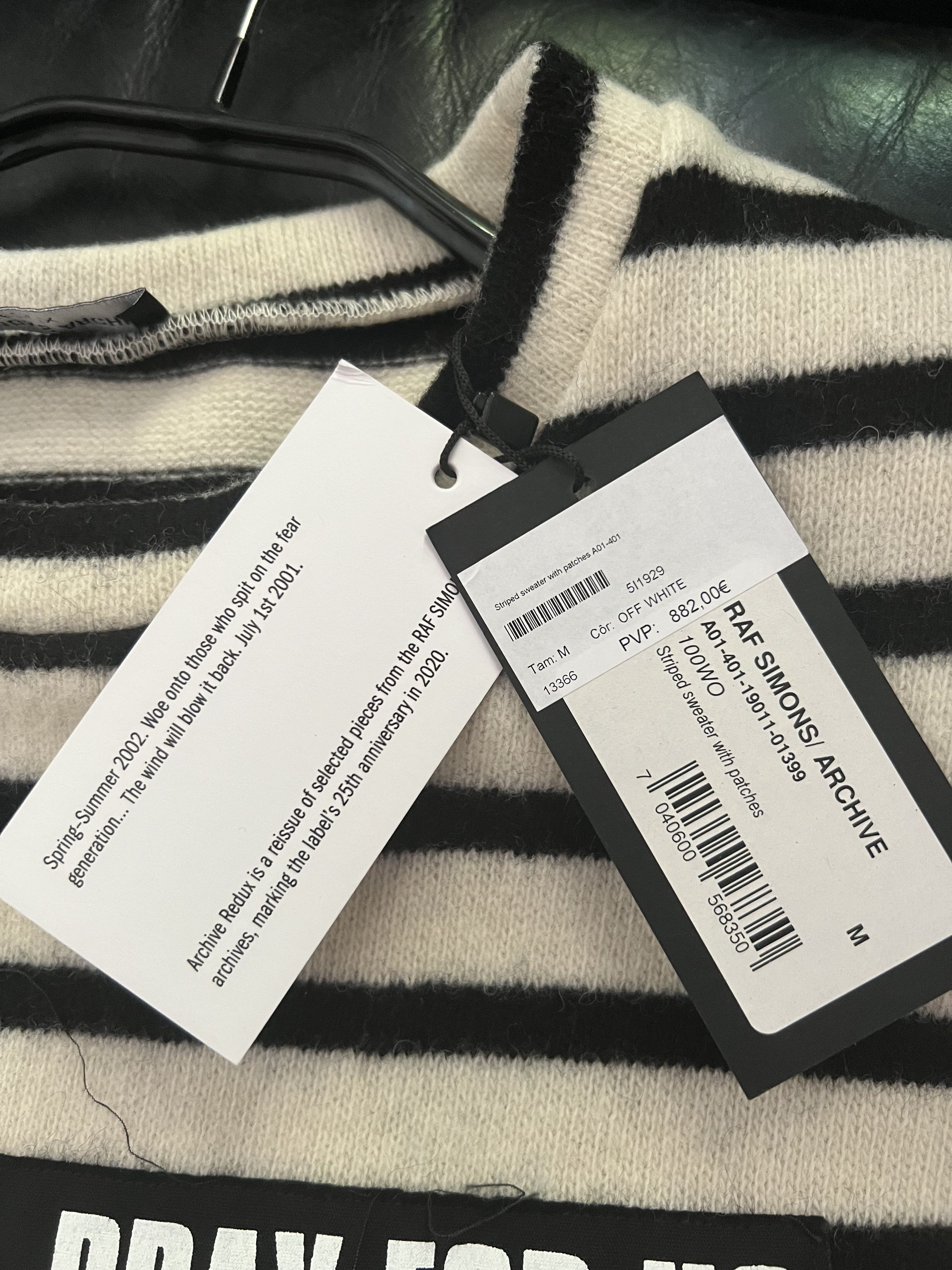 Raf Simons Archive Redux Ss '02 Stripe Oversize Size US M / EU 48-50 / 2 - 5 Thumbnail