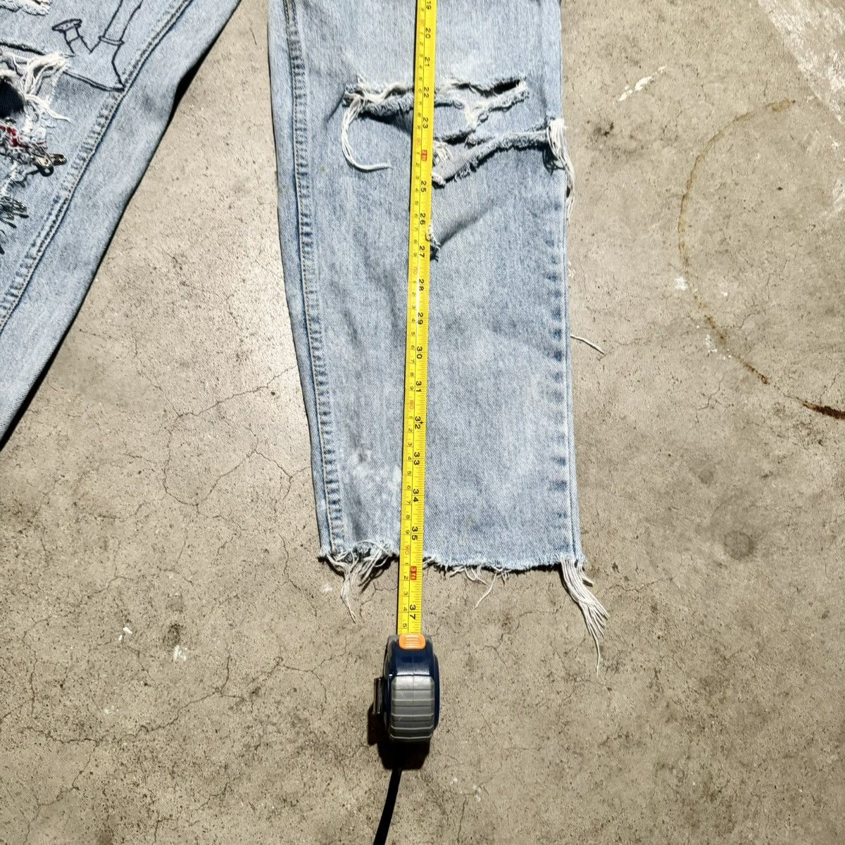 Vintage VINTAGE CUSTOM PUNK JEANS! Size US 29 - 11 Thumbnail