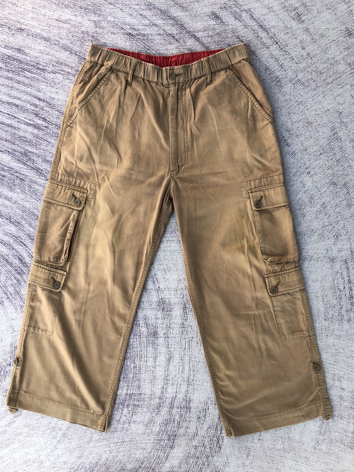 Japanese Brand Faded Cargo Baggie Lindstorm Multipocket Tactical Size US 29 - 1 Thumbnail