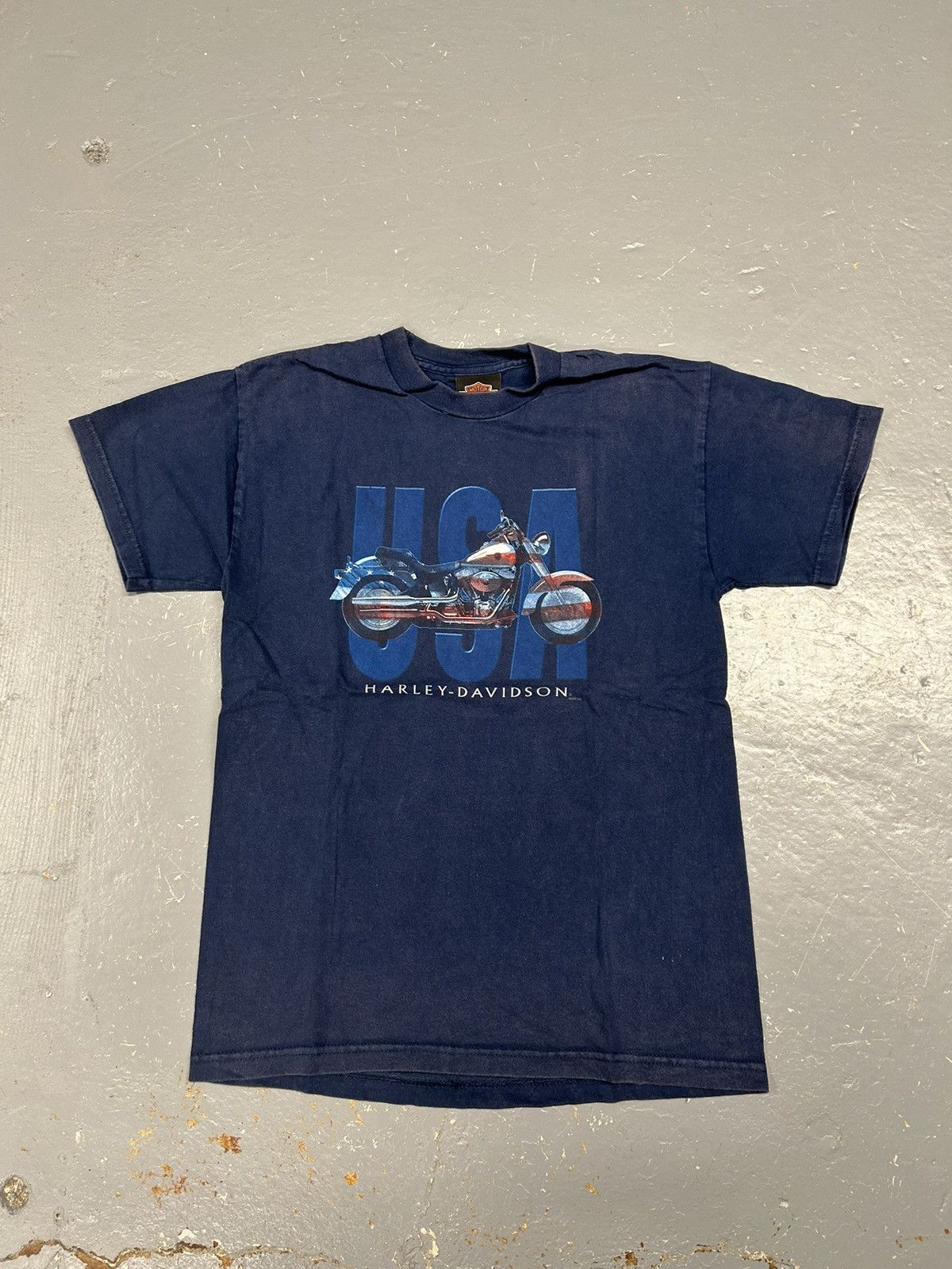 Harley Davidson Crazy Vintage Y2K Essential Blue Harley Davidson Tee Shirt Size US S / EU 44-46 / 1 - 1 Thumbnail