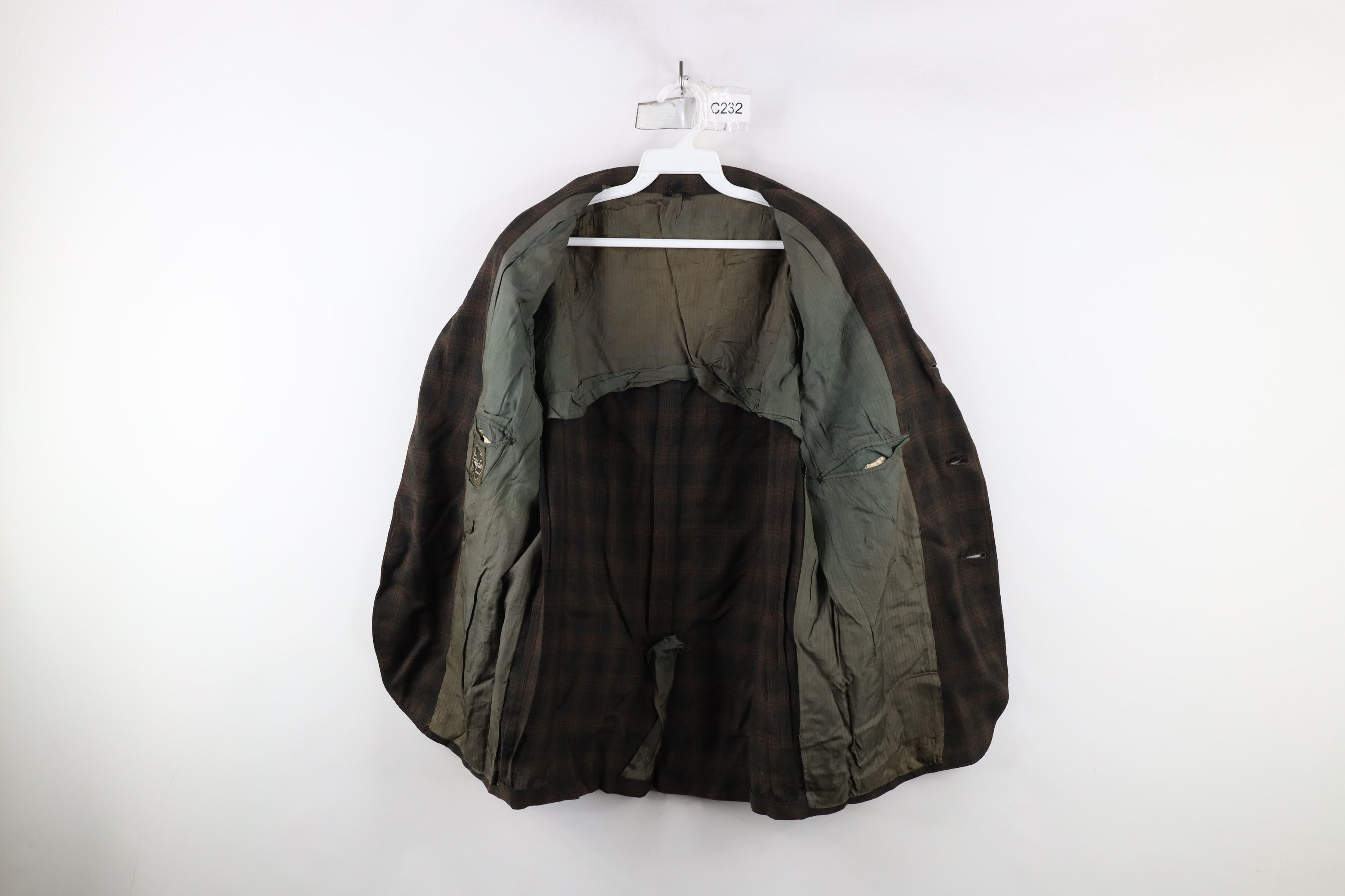 Vintage Vintage 60s Streetwear Sport Coat Suit Jacket Plaid USA Size US L / EU 52-54 / 3 - 9 Thumbnail