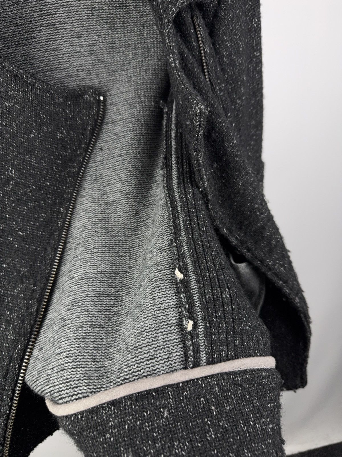 Diesel Luxury Diesel Wool Moto Knit Jacket Asymmetrical Zip Biker Size M / US 6-8 / IT 42-44 - 8 Thumbnail