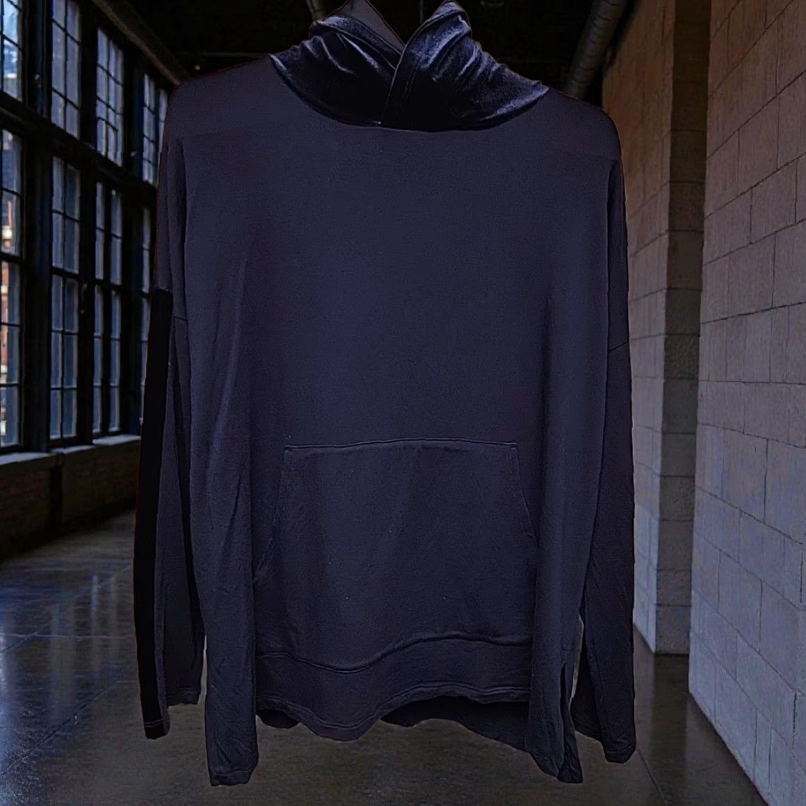 Eileen Fisher Eileen Fisher Hoodie Womens M Navy Tencel Stretch Athleisure Luxe Comfort USA Size M / US 6-8 / IT 42-44 - 2 Thumbnail